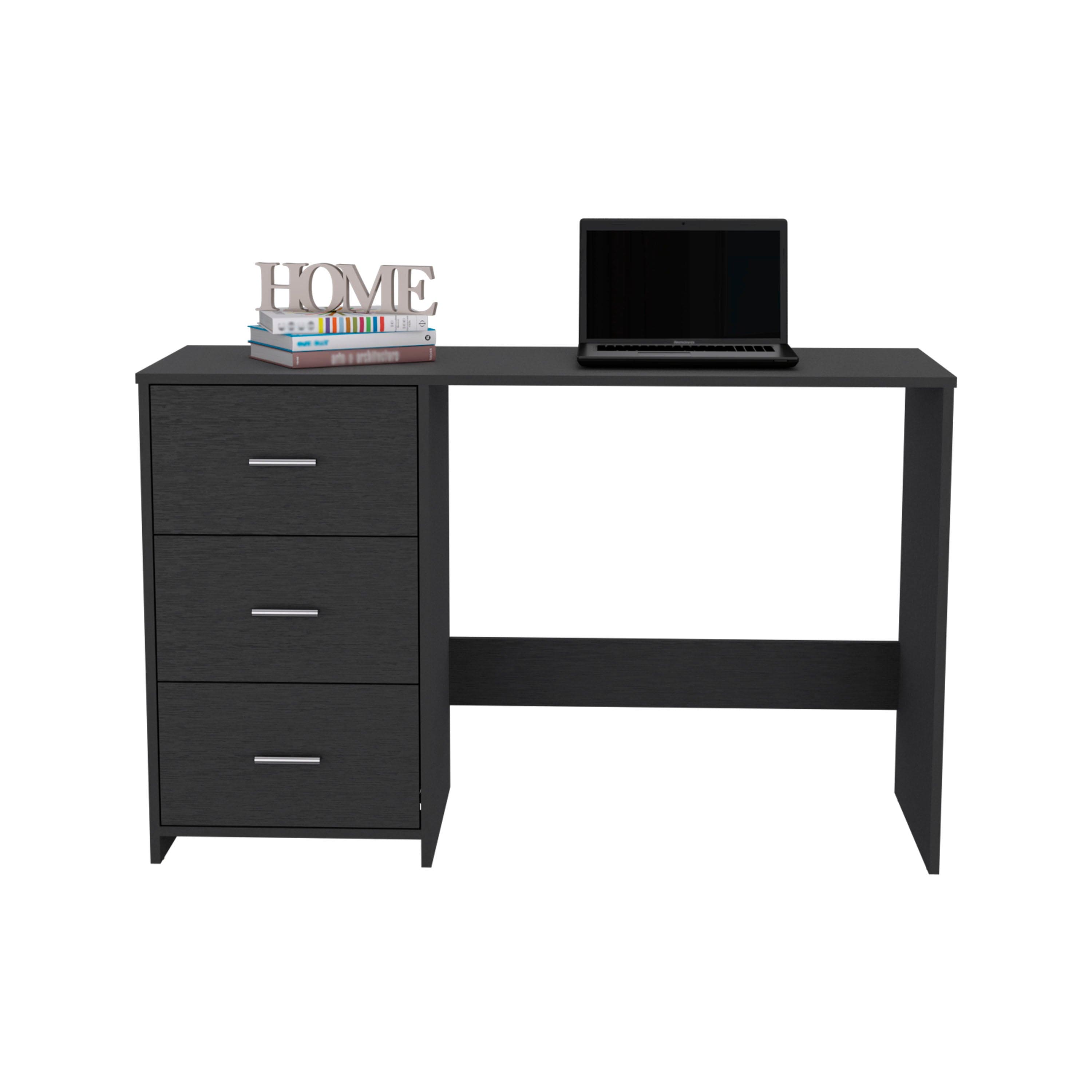 Writting Desk Riverside,Three Drawers, Black Wengue Finish