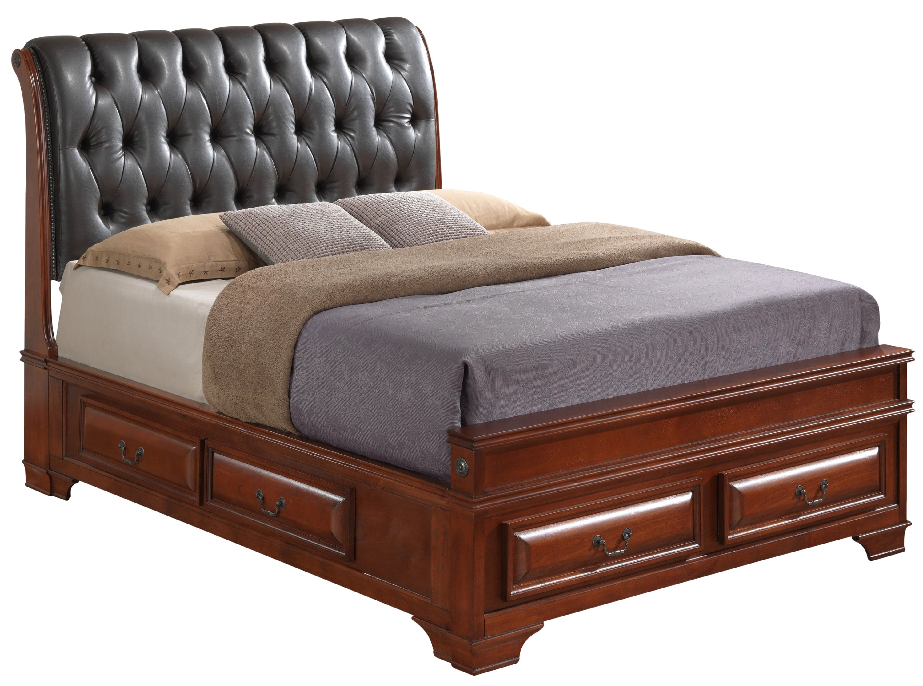 Glory Furniture LaVita G8850E-FB5 Full Storage bed , Oak