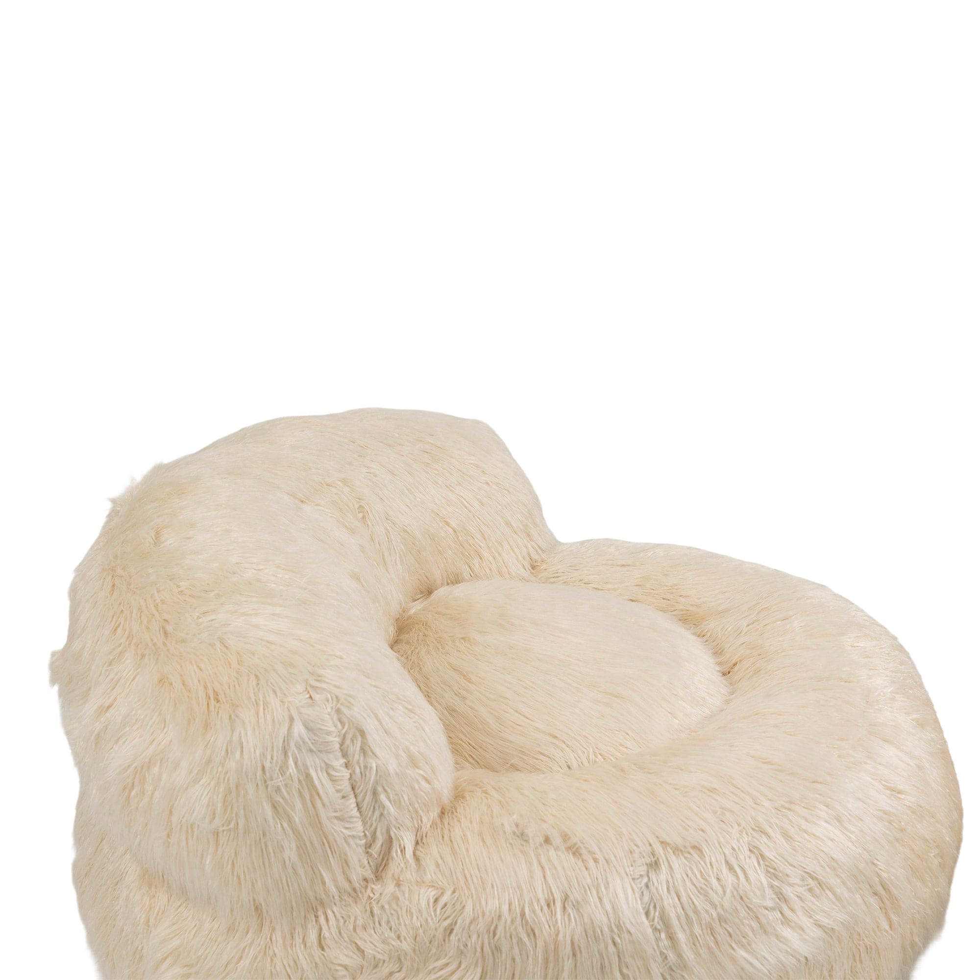 COOLMORE Bean Bag Chair Faux fur Lazy Sofa /Footstool Durable Comfort Lounger High Back Bean Bag Chair Couch for Adults and Kids, Indoor