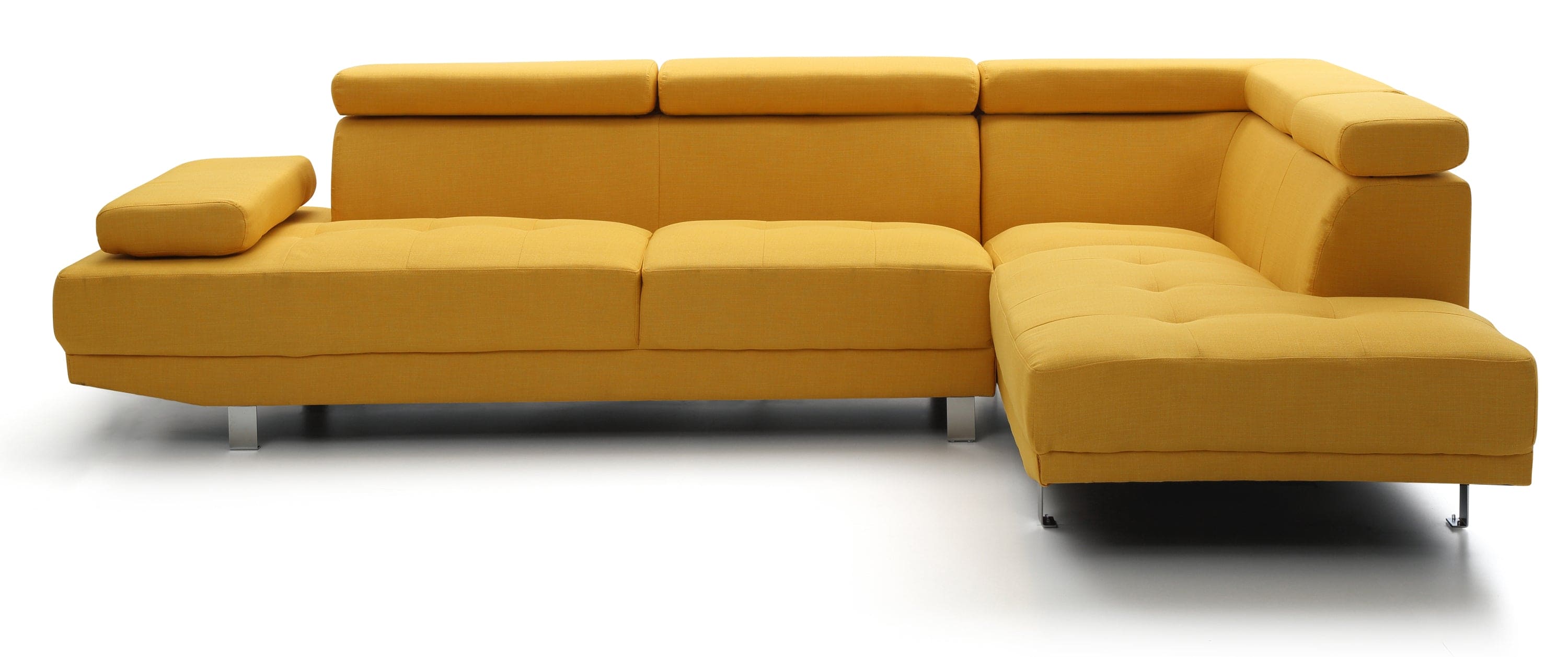 Glory Furniture Riveredge G446-SC Sectional  ( 2 Boxes) , YELLOW