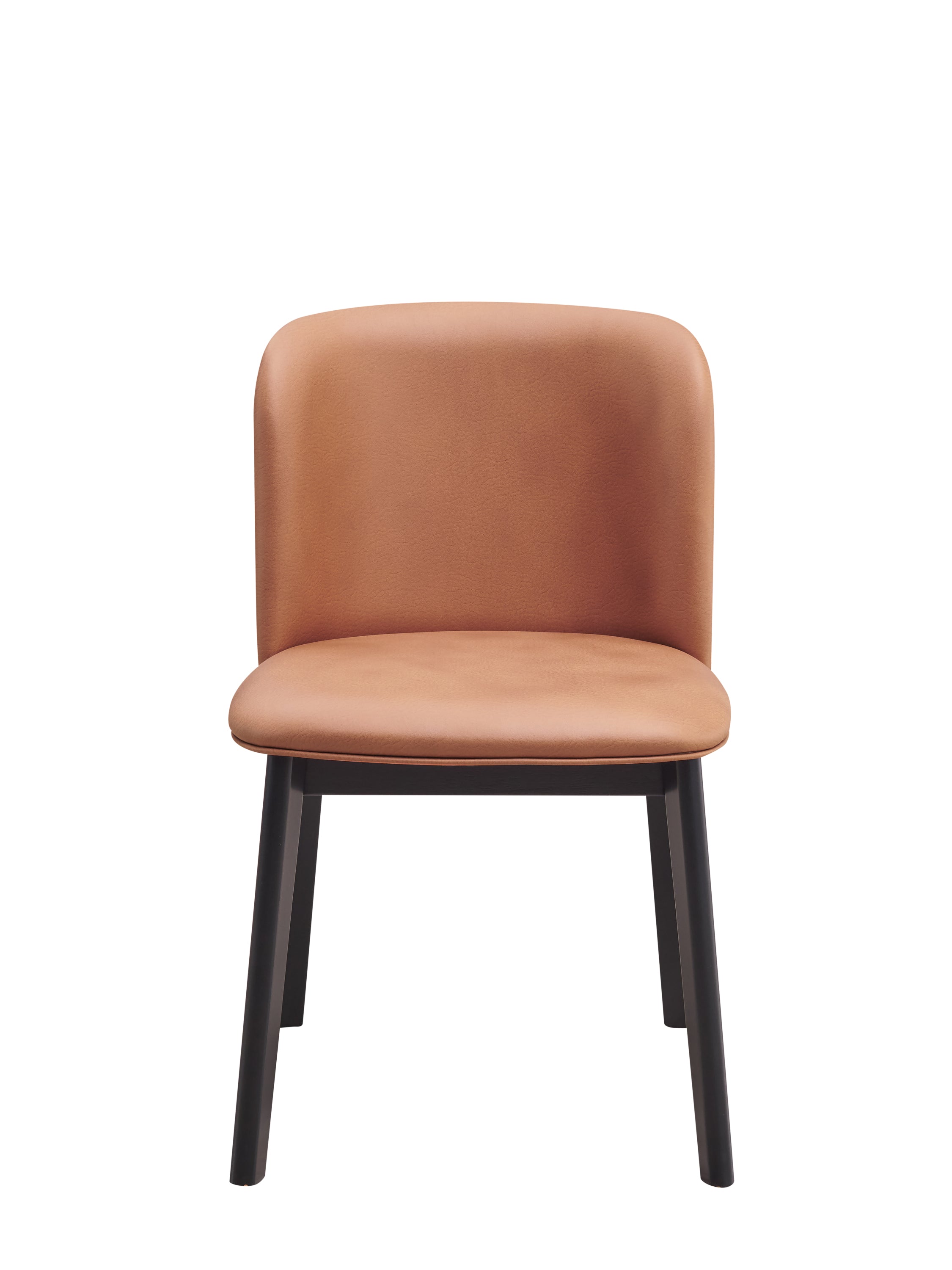 ACME Eliora Side Chair (Set-2), Camel Fabric & Black Finish DN02367