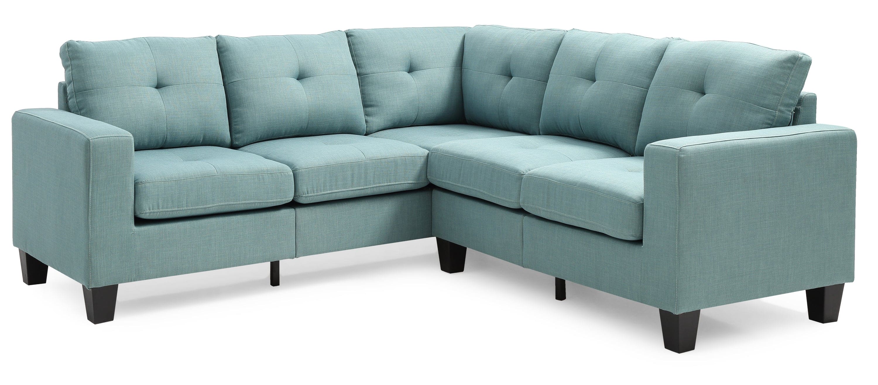 Glory Furniture Newbury G500B-SC Sectional, TEAL