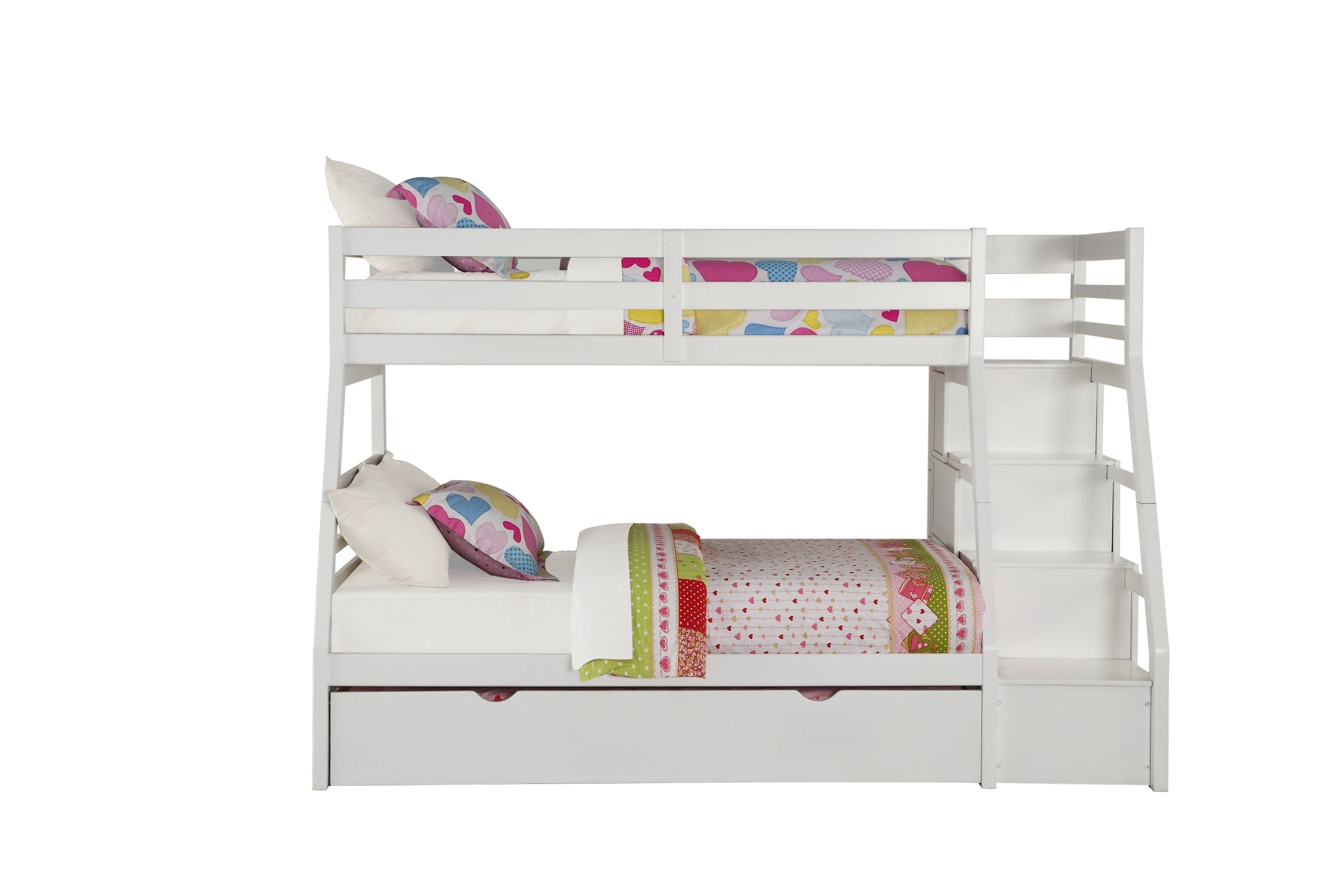 ACME Jason Bunk Bed (Twin/Full) in White 37105