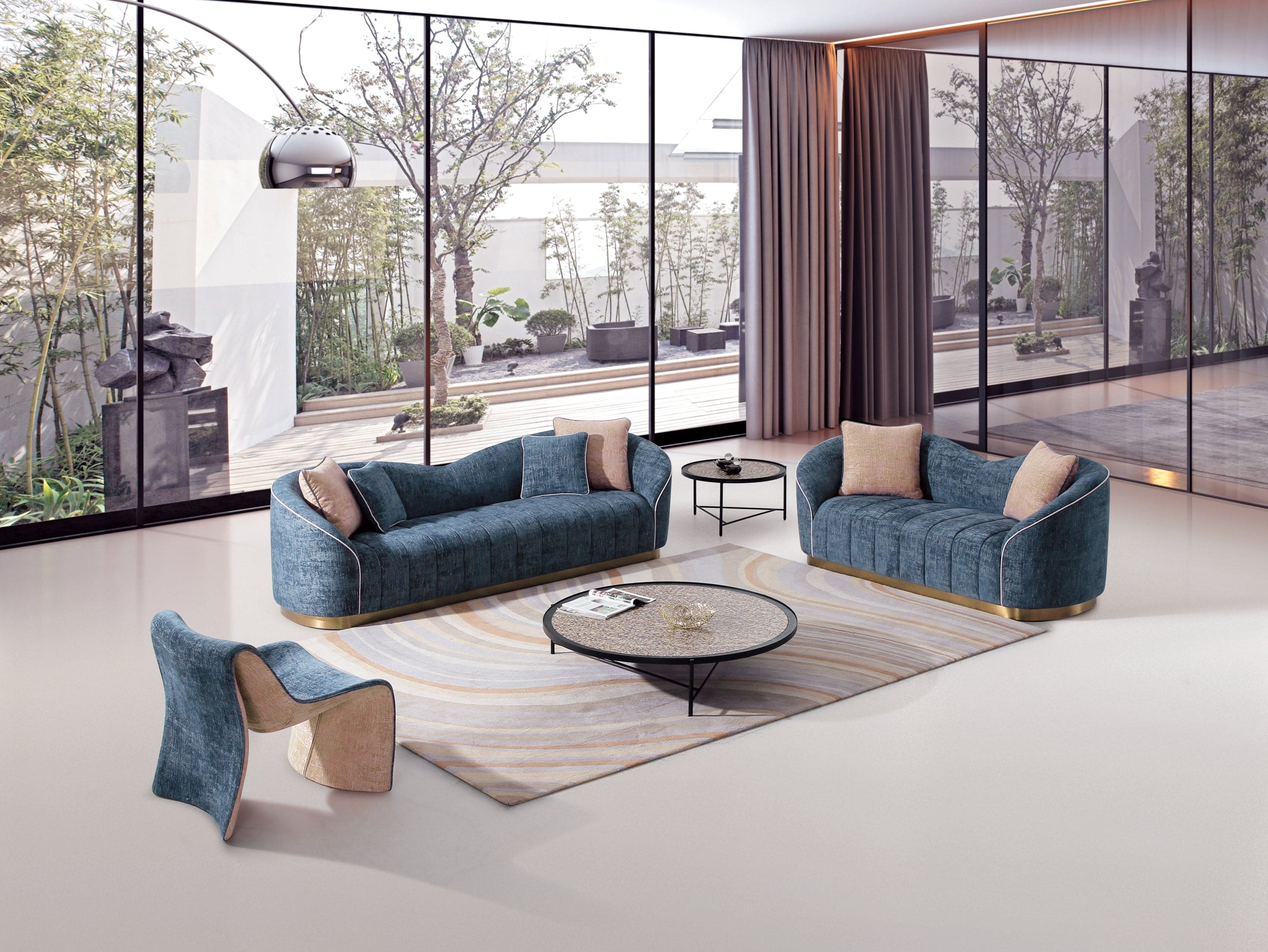 Modern Living Room Loveseat