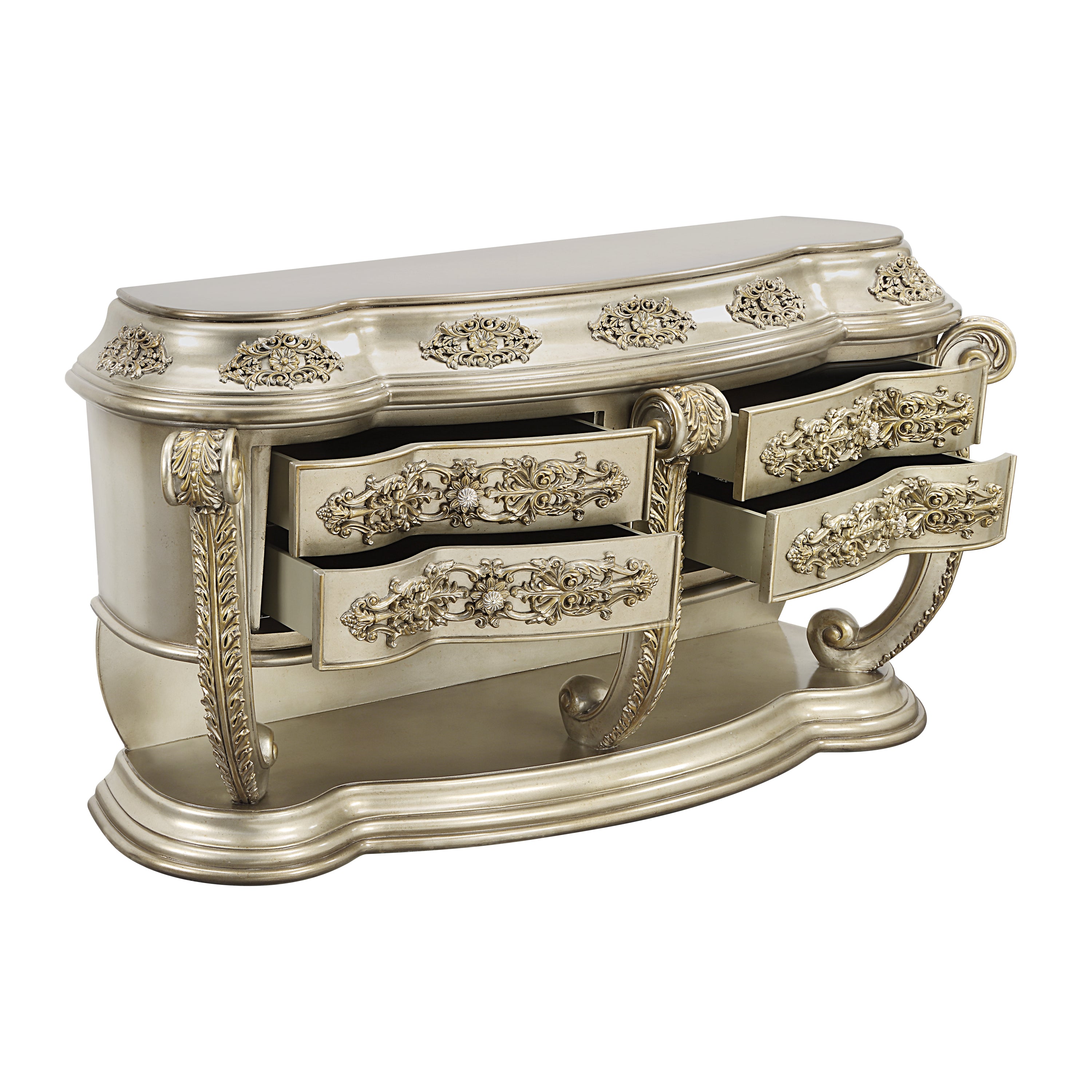 ACME Danae SERVER Champagne & Gold Finish DN01201