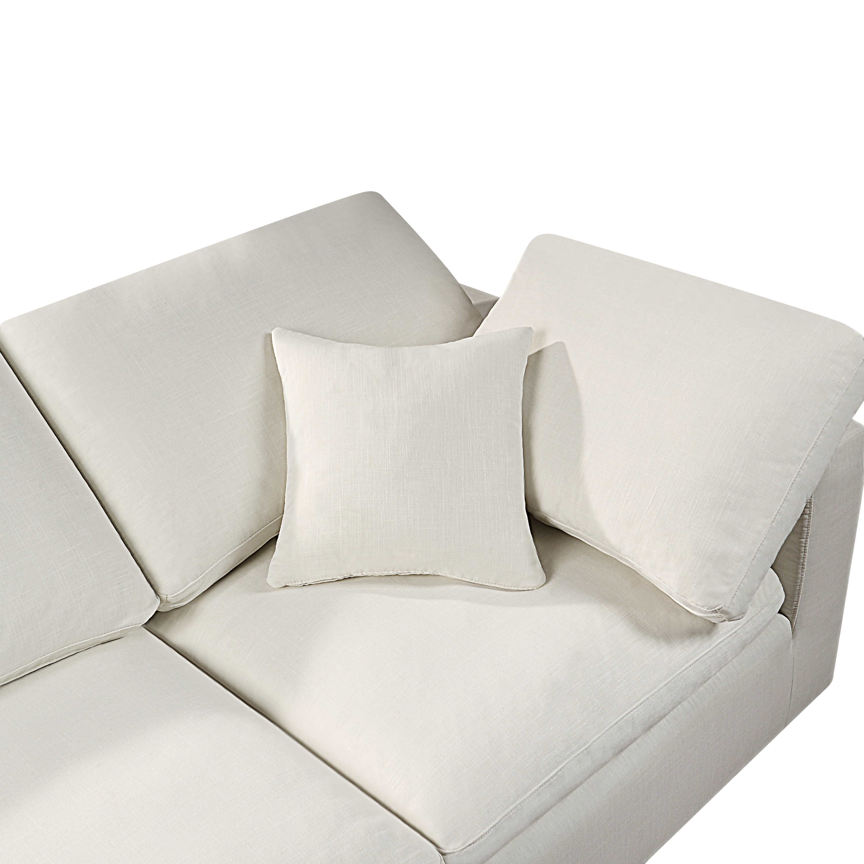 Modern Modular Sectional Sofa Set, Self-customization Design Sofa, White