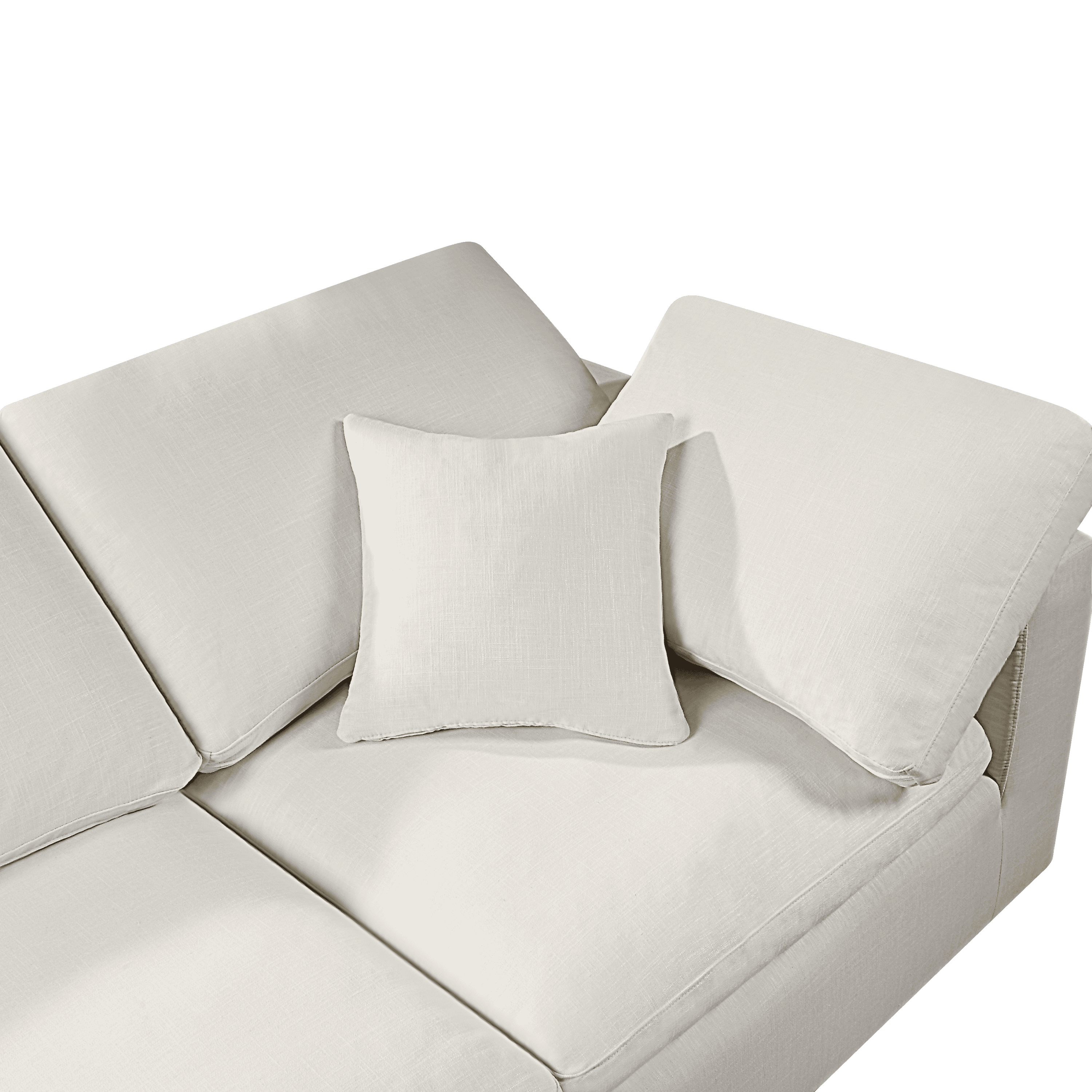 Modern Modular Sectional Sofa Set, Self-customization Design Sofa, White