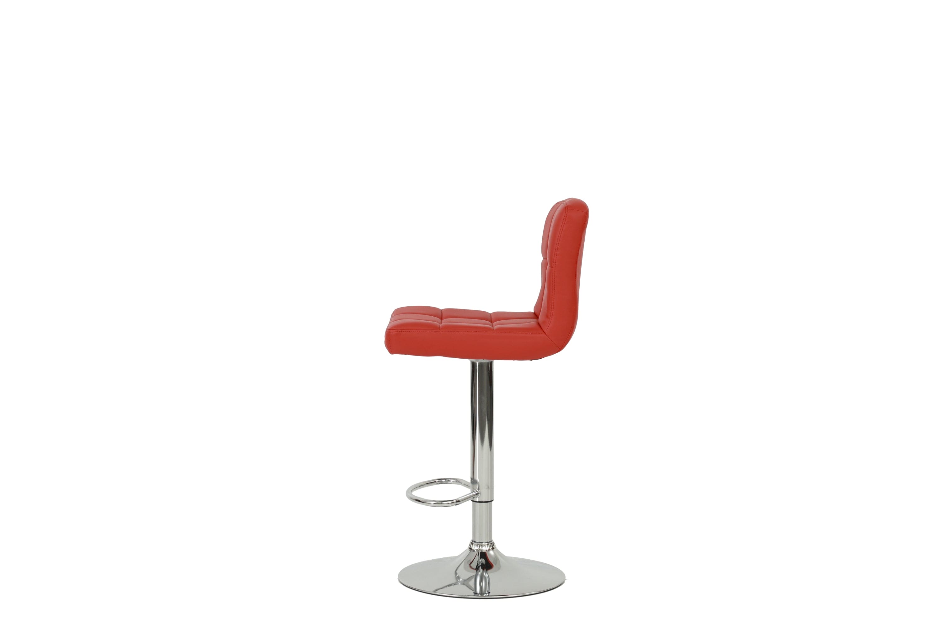 BAR STOOL in Red, Chrome