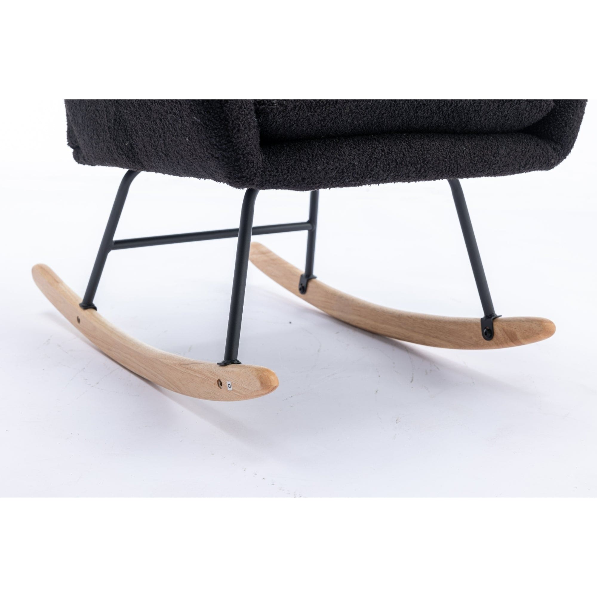 35.5 inch Rocking Chair with Pocket, (black)