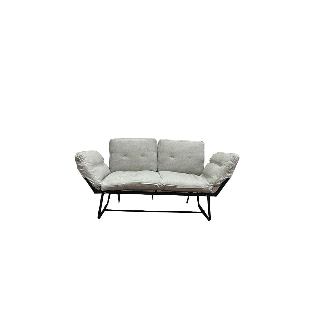 Violette Metal Frame Futon Love Seat