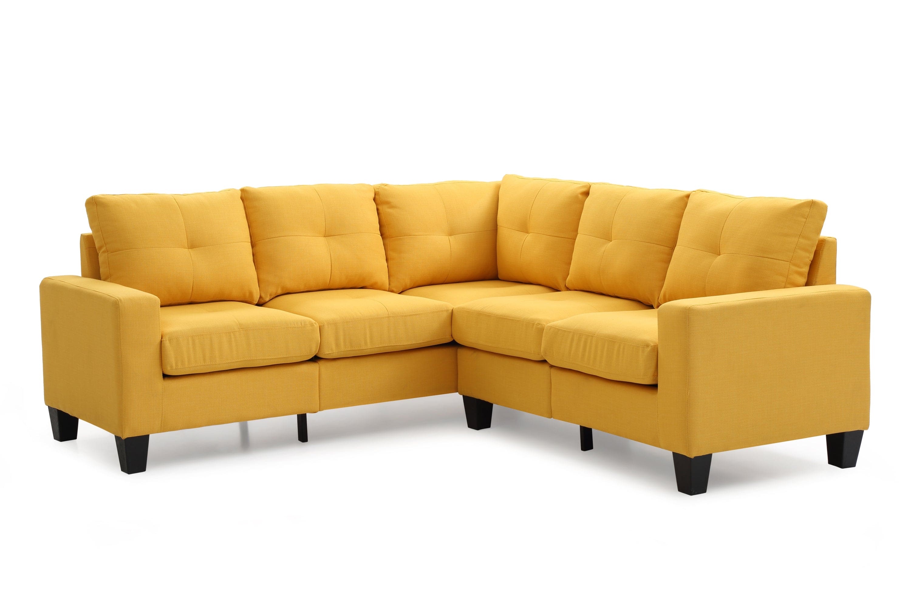 Glory Furniture Newbury G470B-SC Sectional, YELLOW