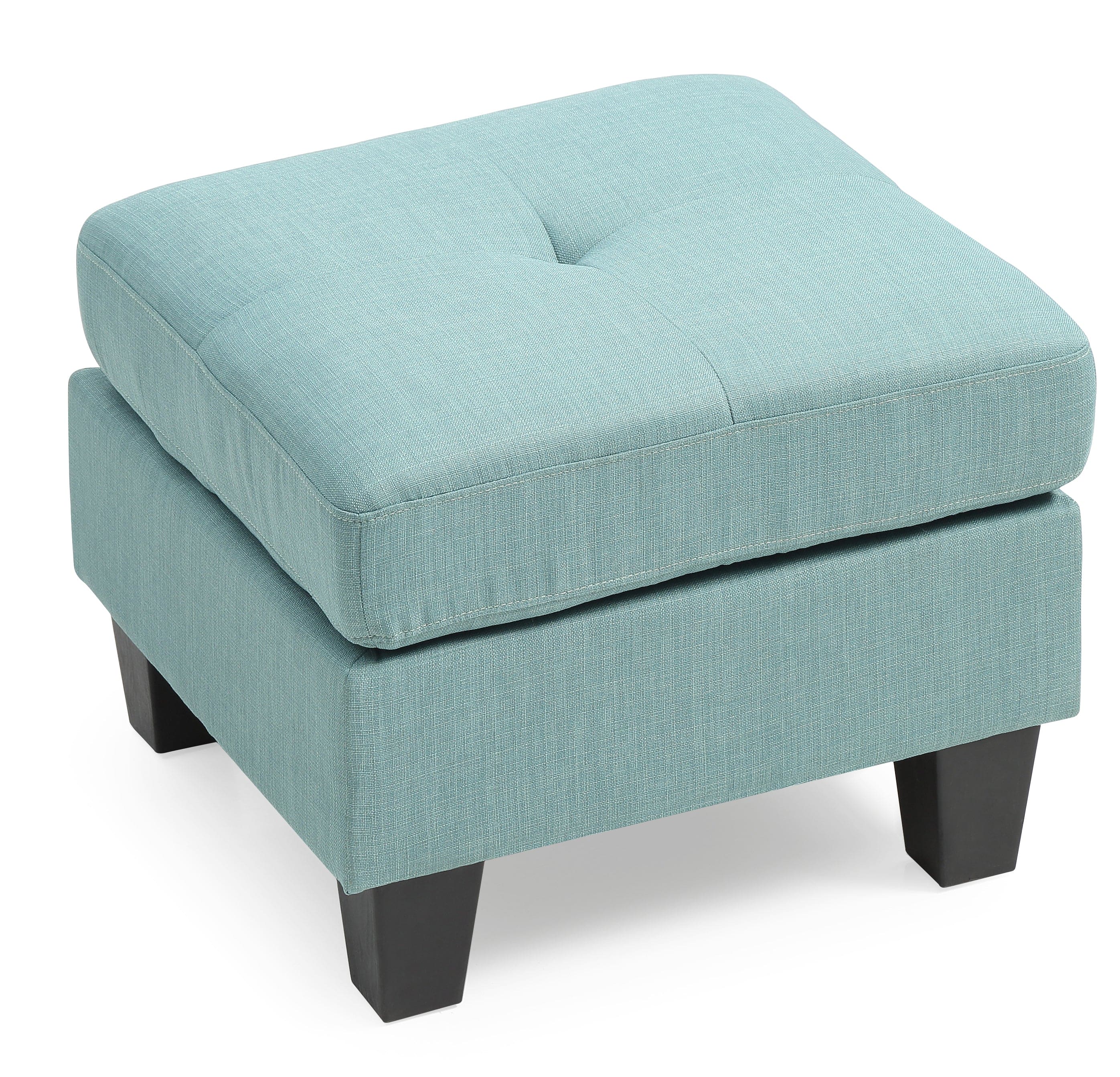 Glory Furniture Newbury G500-O Ottoman , TEAL