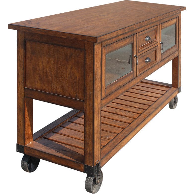 ACME Kadri Kitchen Cart, Distressed Chestnut 98180