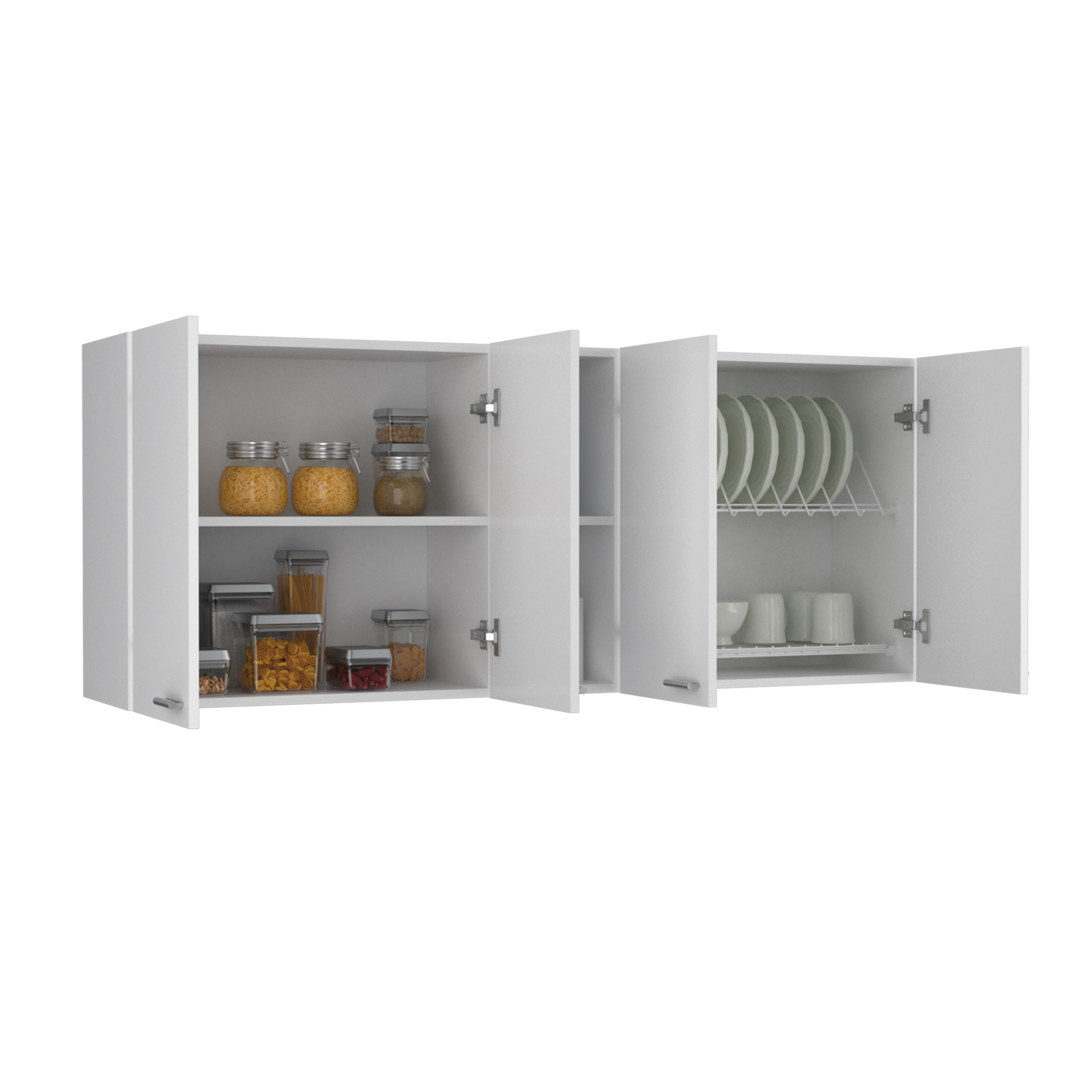 Wall Cabinet Ontario, Double Door, White Finish