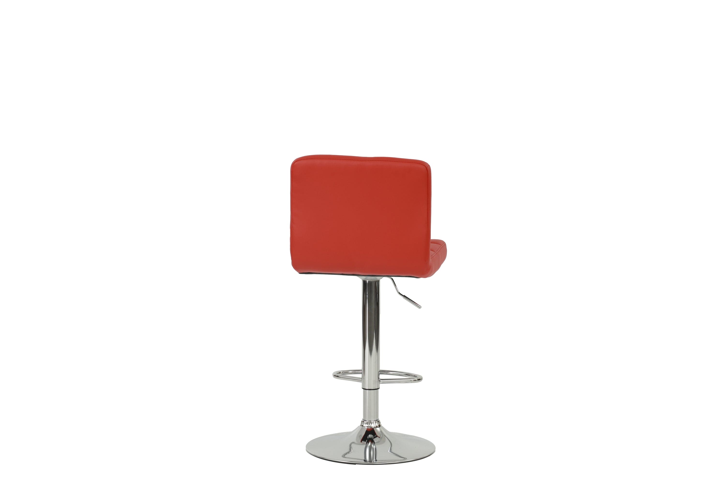 BAR STOOL in Red, Chrome