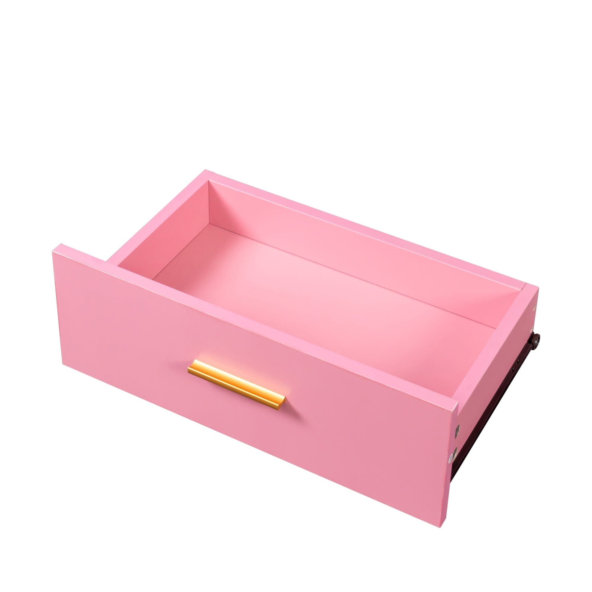 Pink modern simple hair desk, multi-layer storage space