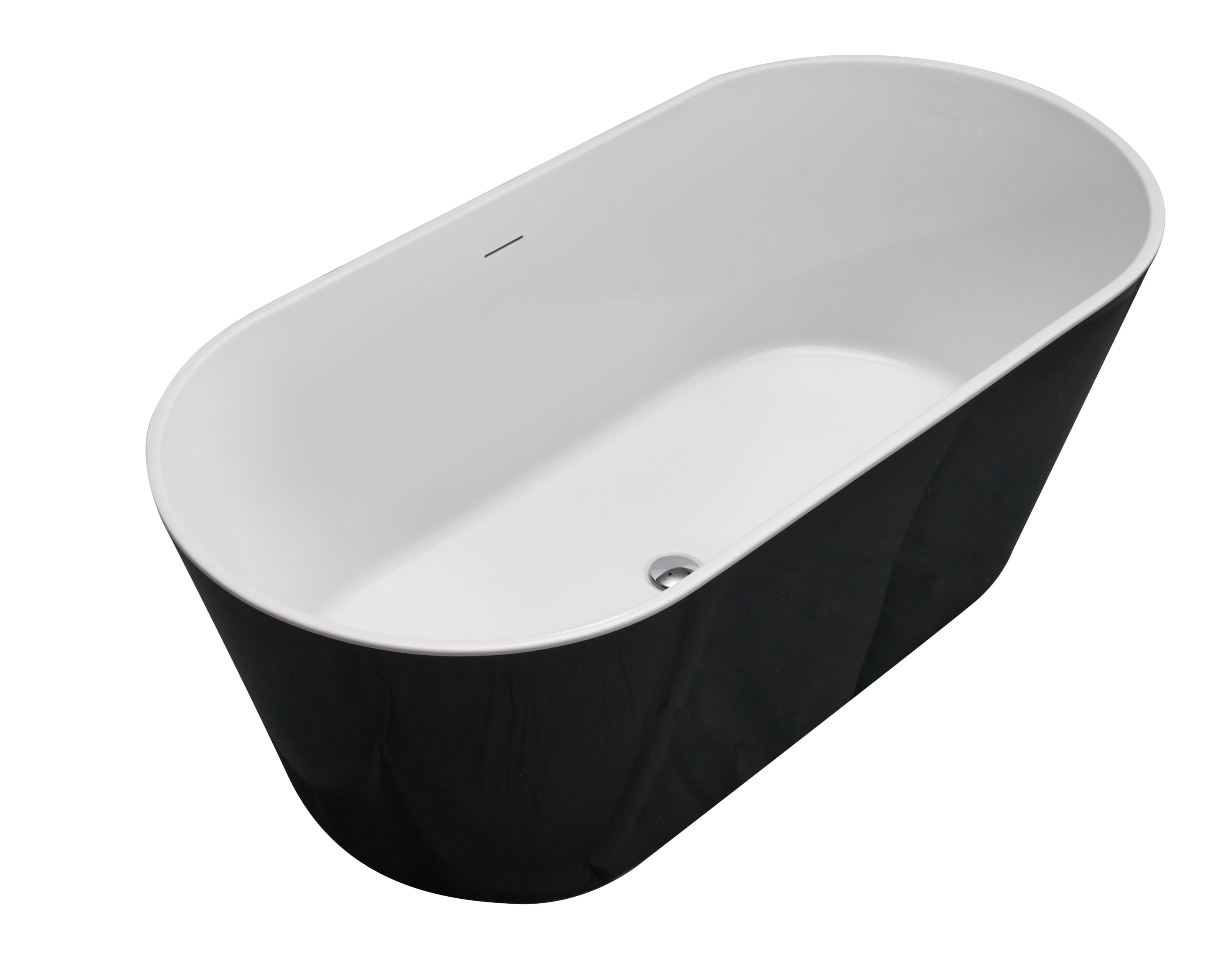 Acrylic Alcove Freestanding Soaking Bathtub