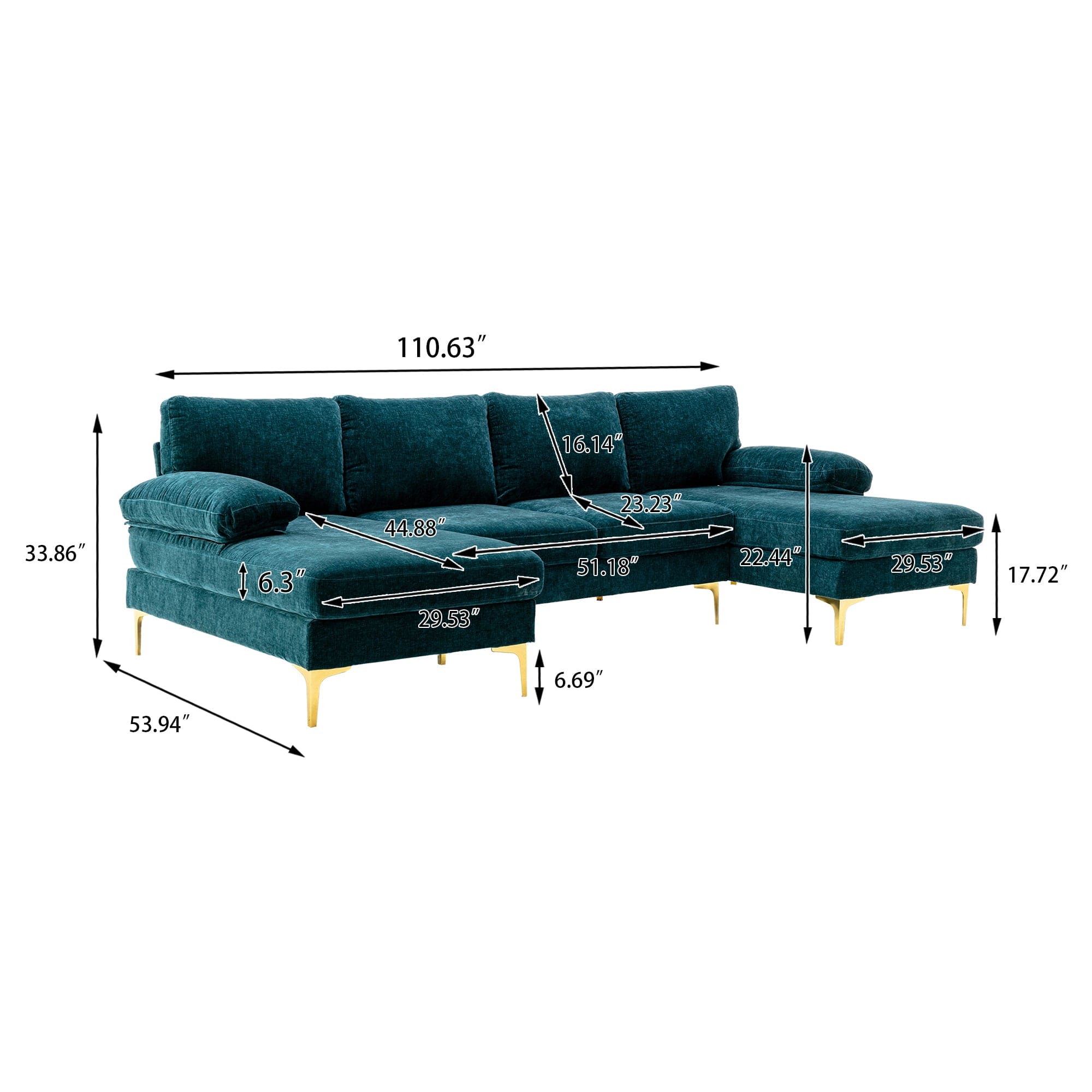 COOLMORE Accent sofa /Living room sofa sectional  sofa