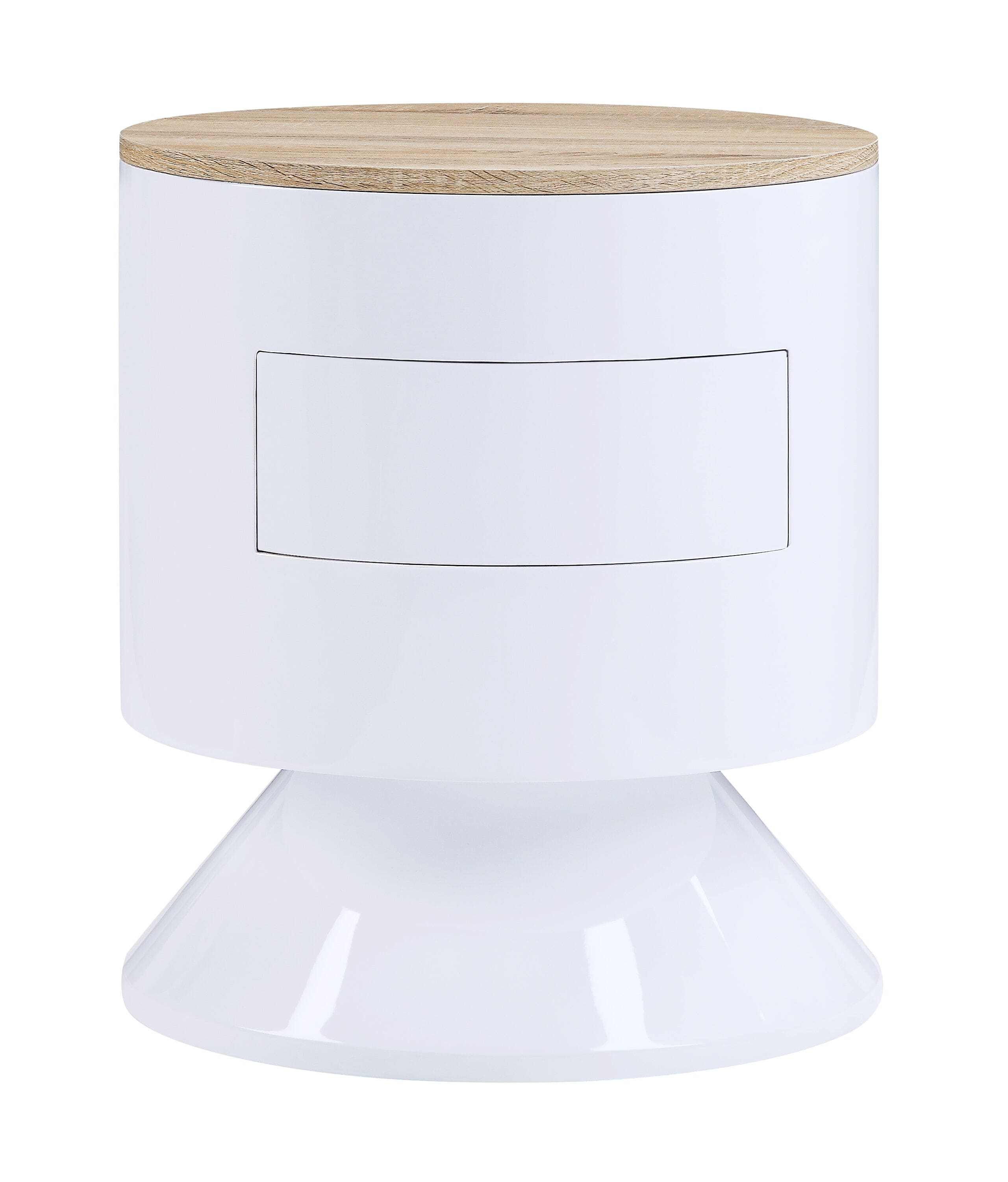 ACME Otith Night Table, White High Gloss 97596