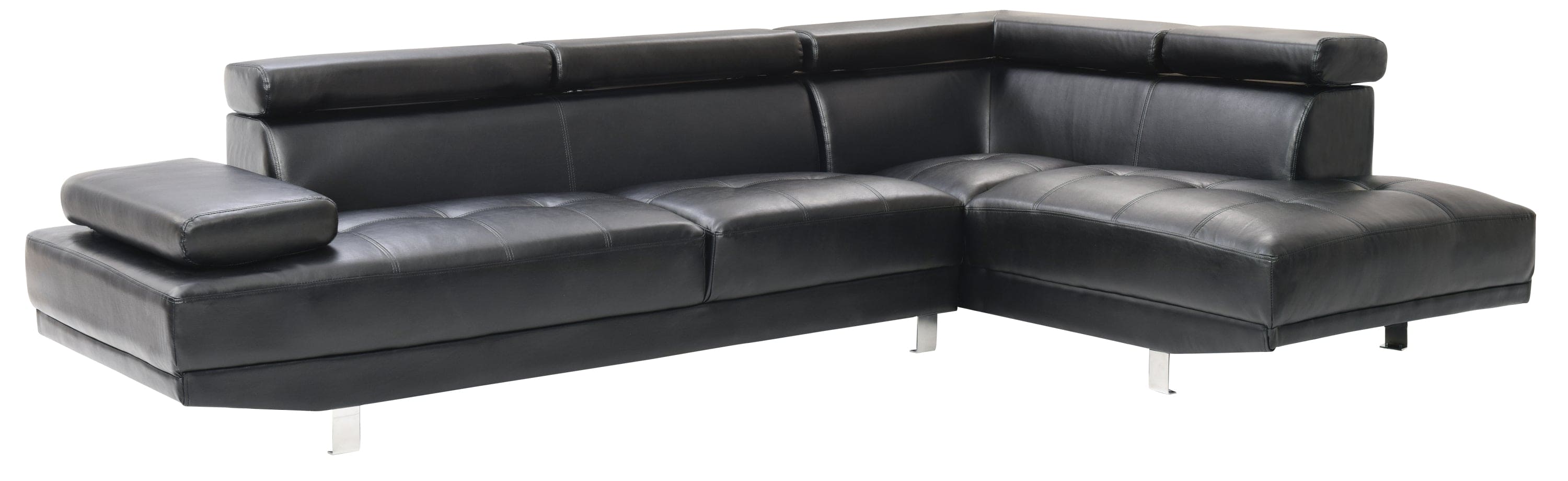 Glory Furniture Riveredge G448-SC Sectional  ( 2 Boxes) , BLACK