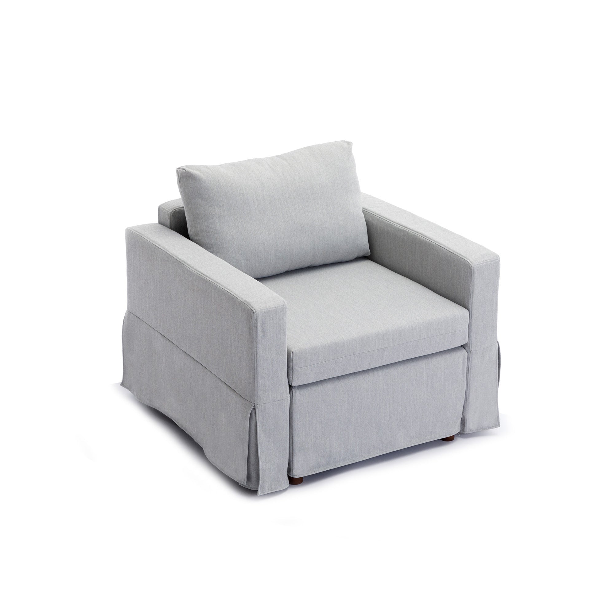 4 Seat Module Sectional Sofa Couch With 2 Ottoman,Seat Cushion and Back Cushion Removable and Washable,Light Grey