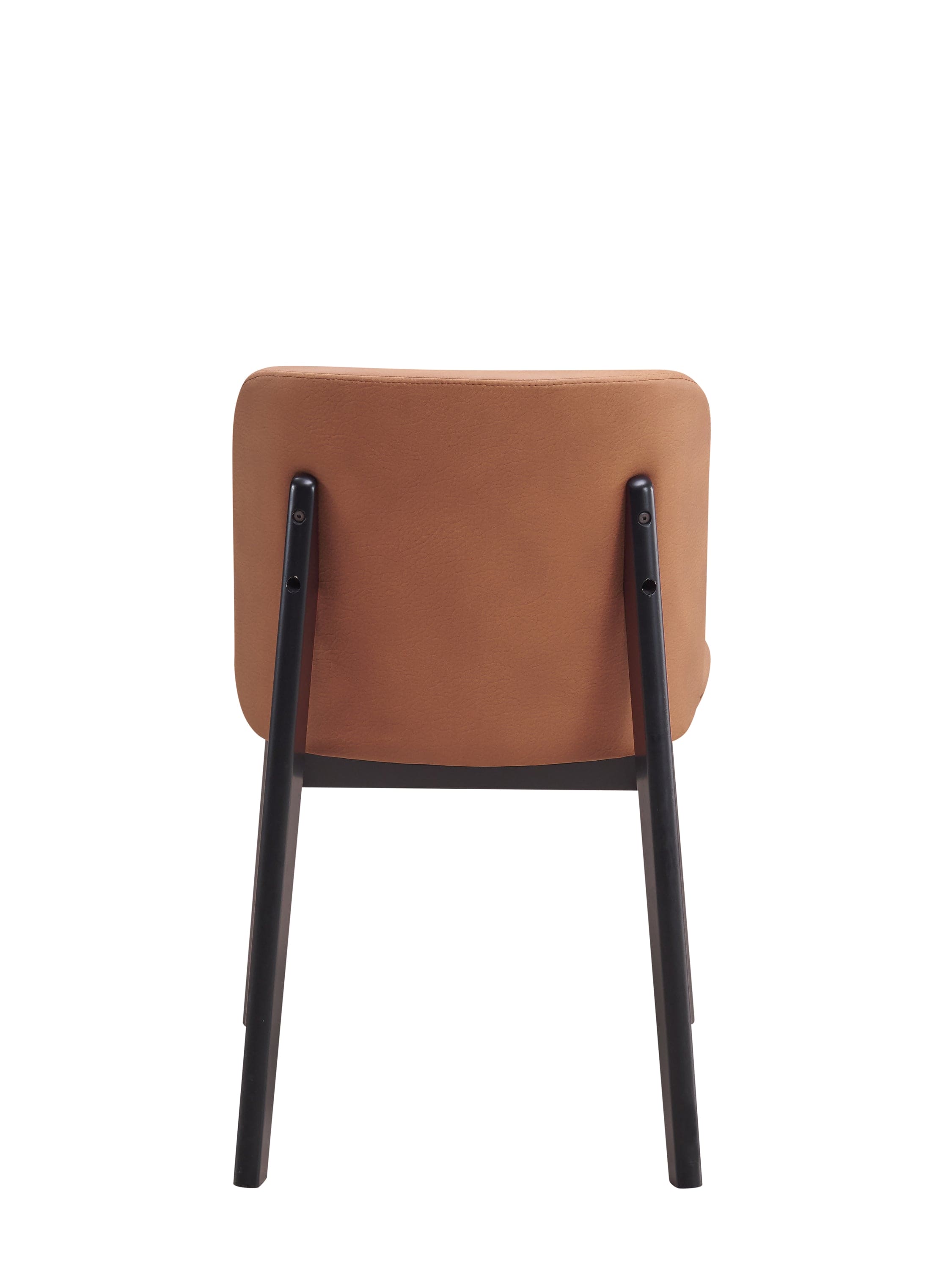 ACME Eliora Side Chair (Set-2), Camel Fabric & Black Finish DN02367