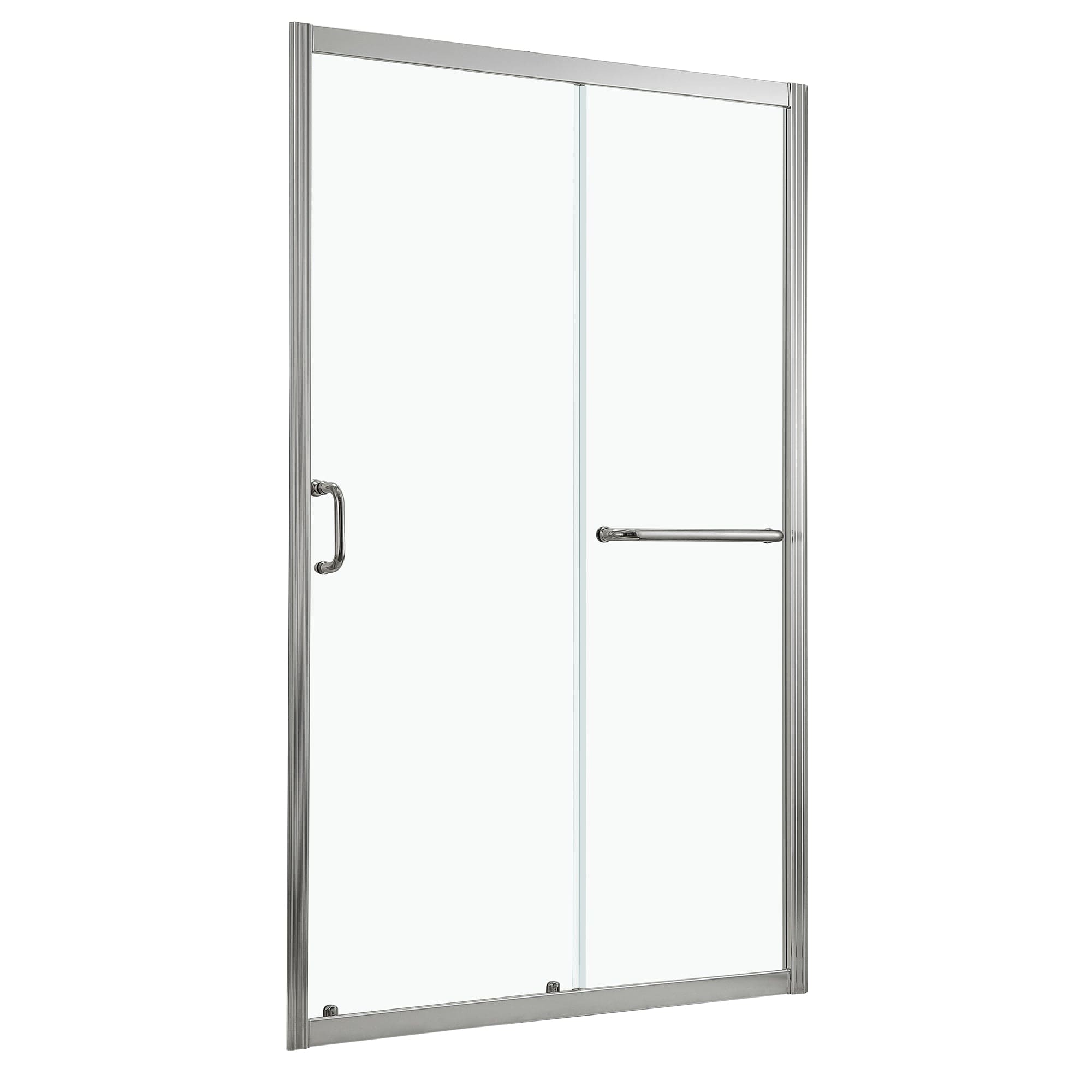 Shower Door 60" W x 72"H Single Sliding Bypass Shower Enclosure,Brushed Nickel