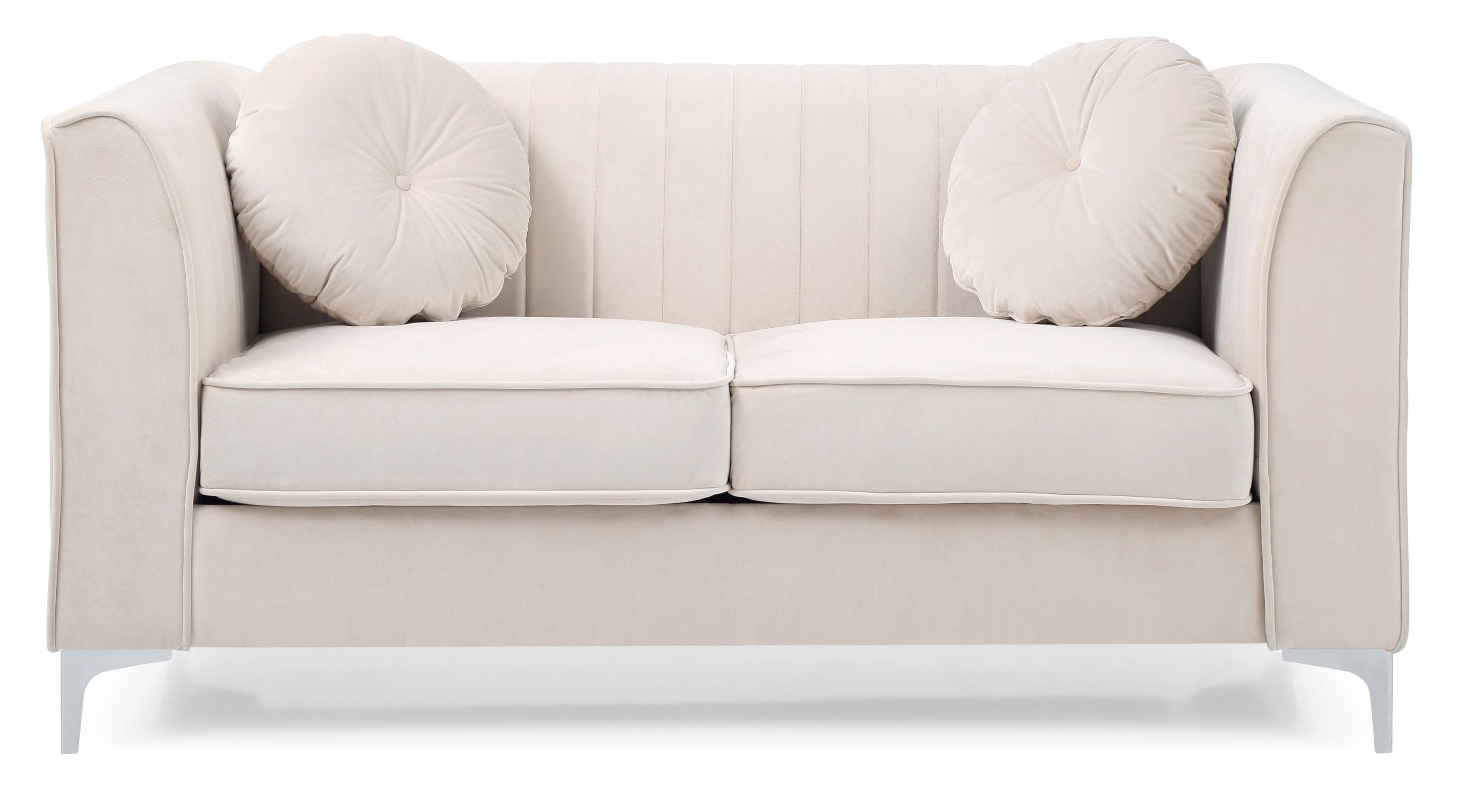 Glory Furniture Delray G797A-L Loveseat ( 2 Boxes ) , IVORY