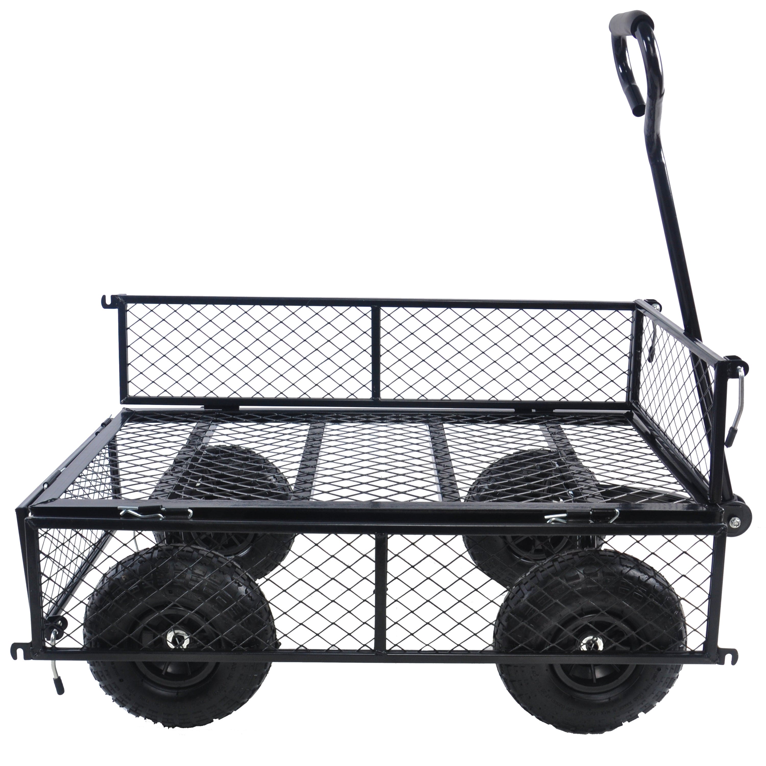 Wagon Cart Garden cart trucks make it easier to transport firewood TC1840BKG