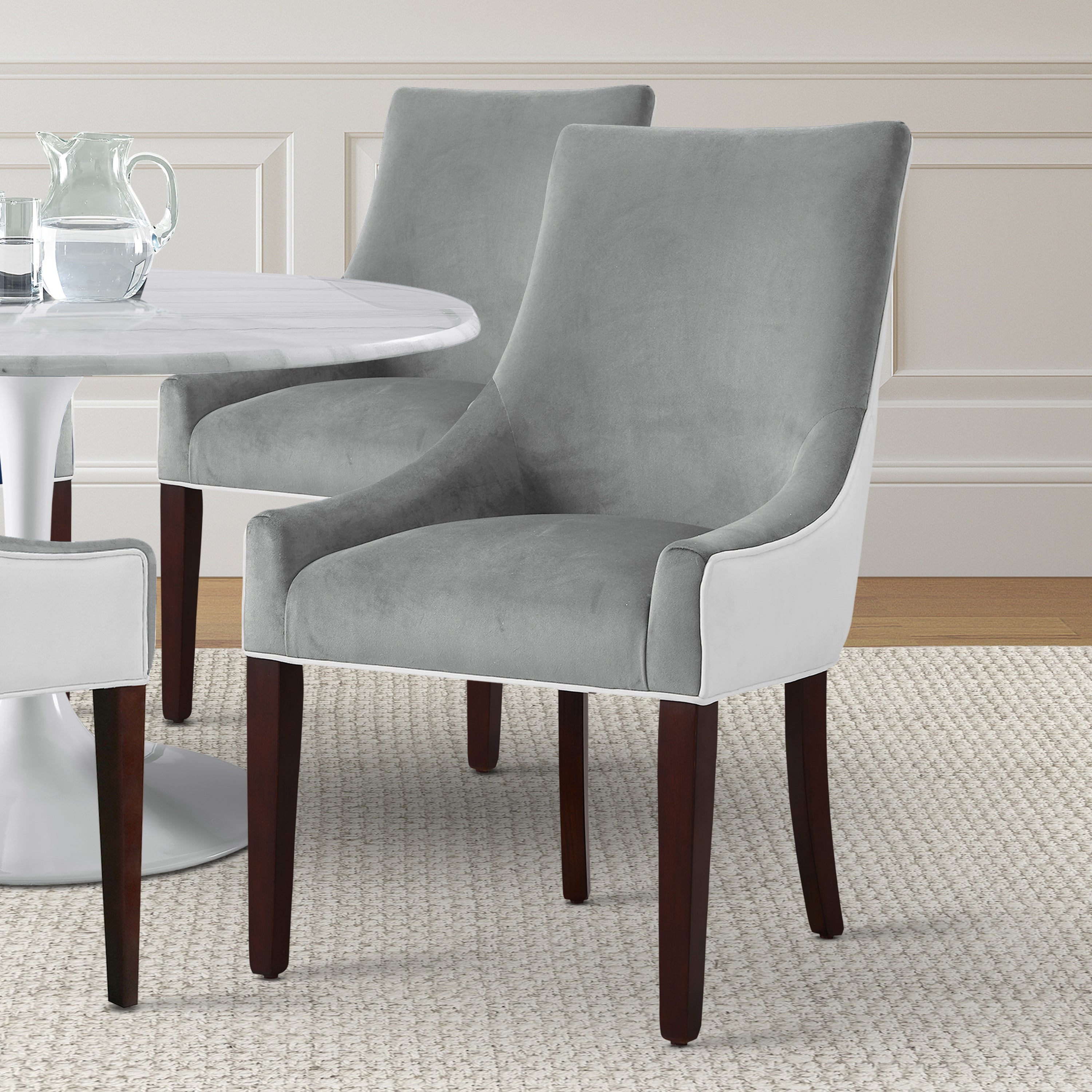 Jackson Upholstered Dining Chair -Smoke