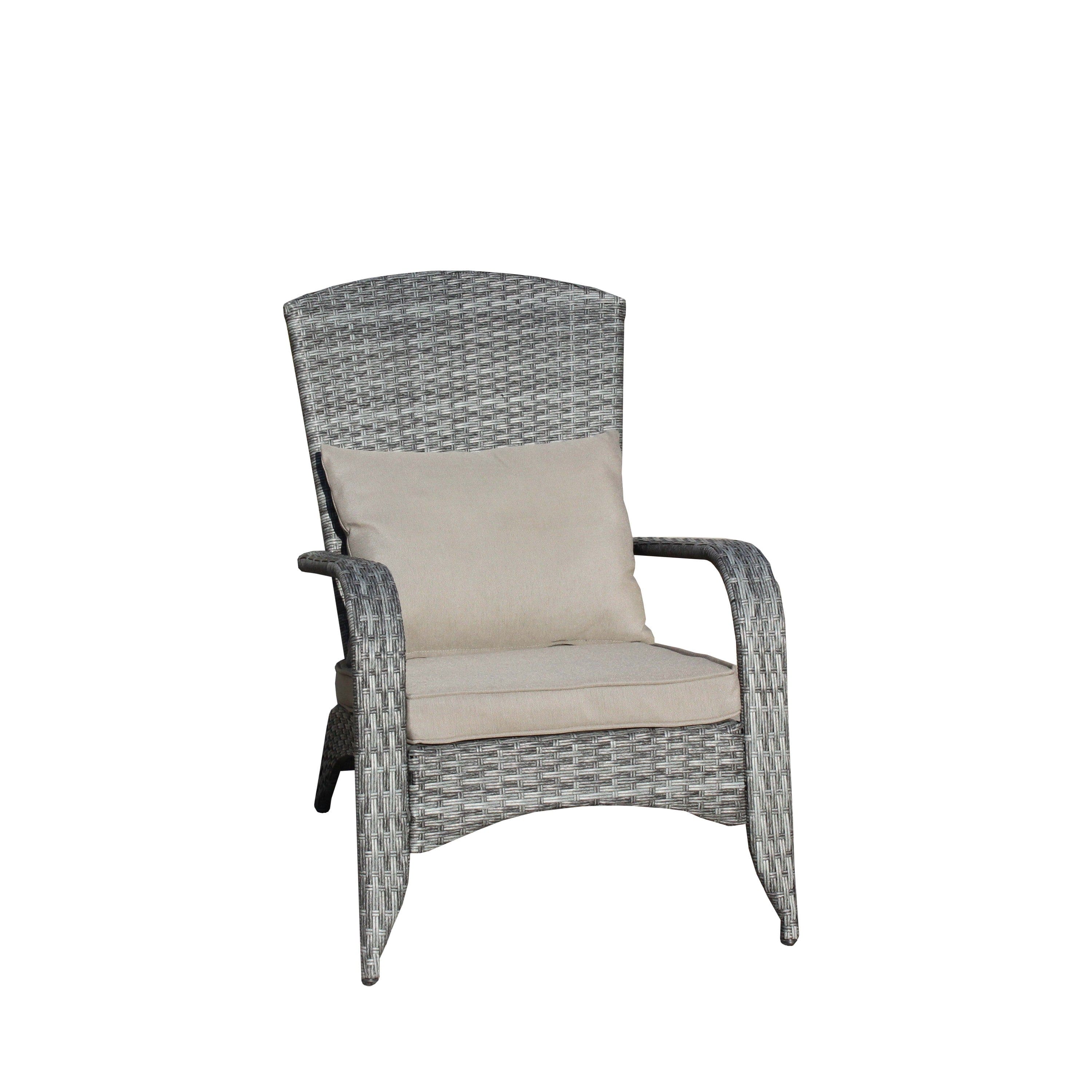 Patio Chair with Cushions( Grey Cushion)