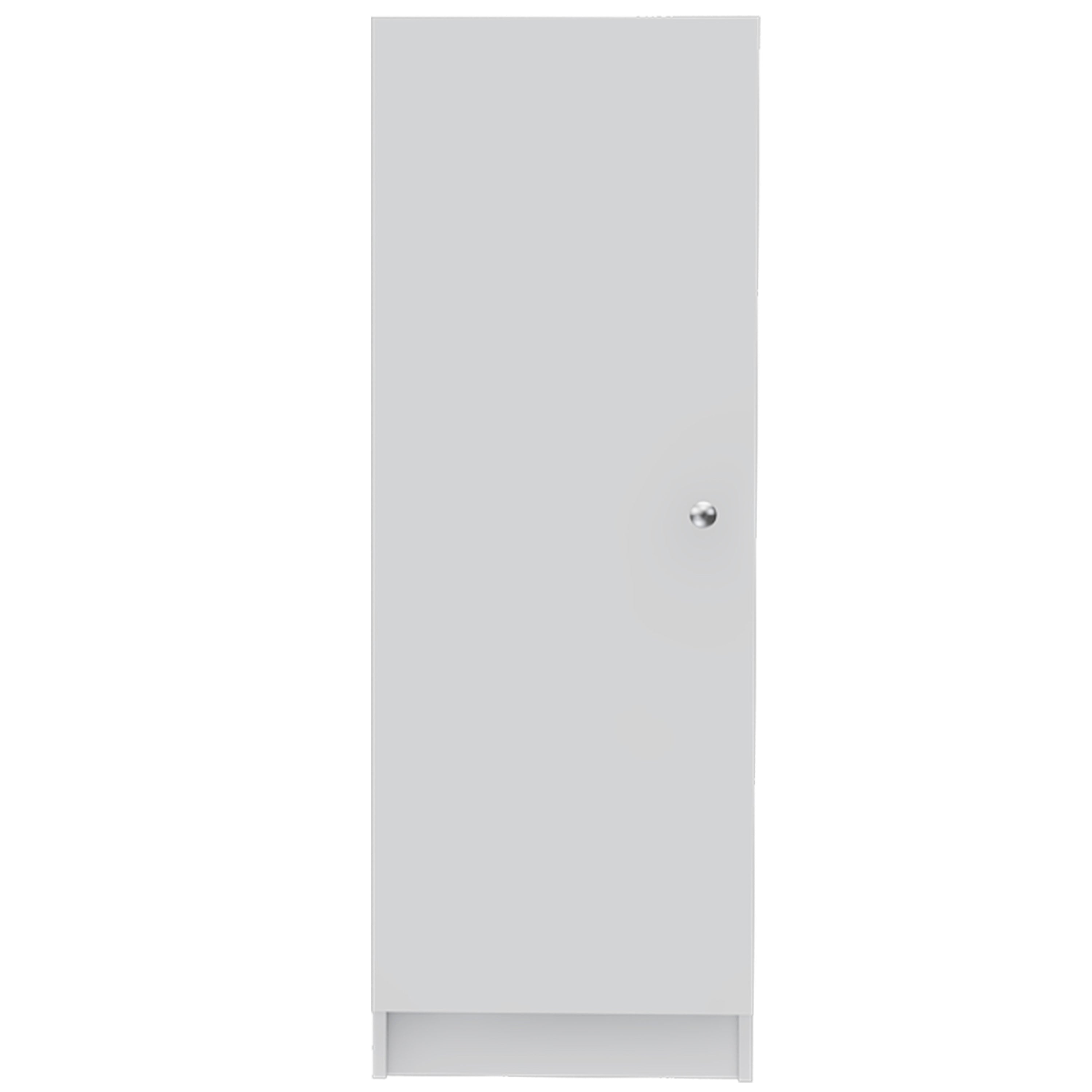 Pantry Miami, Single Door Cabinet, White Finish