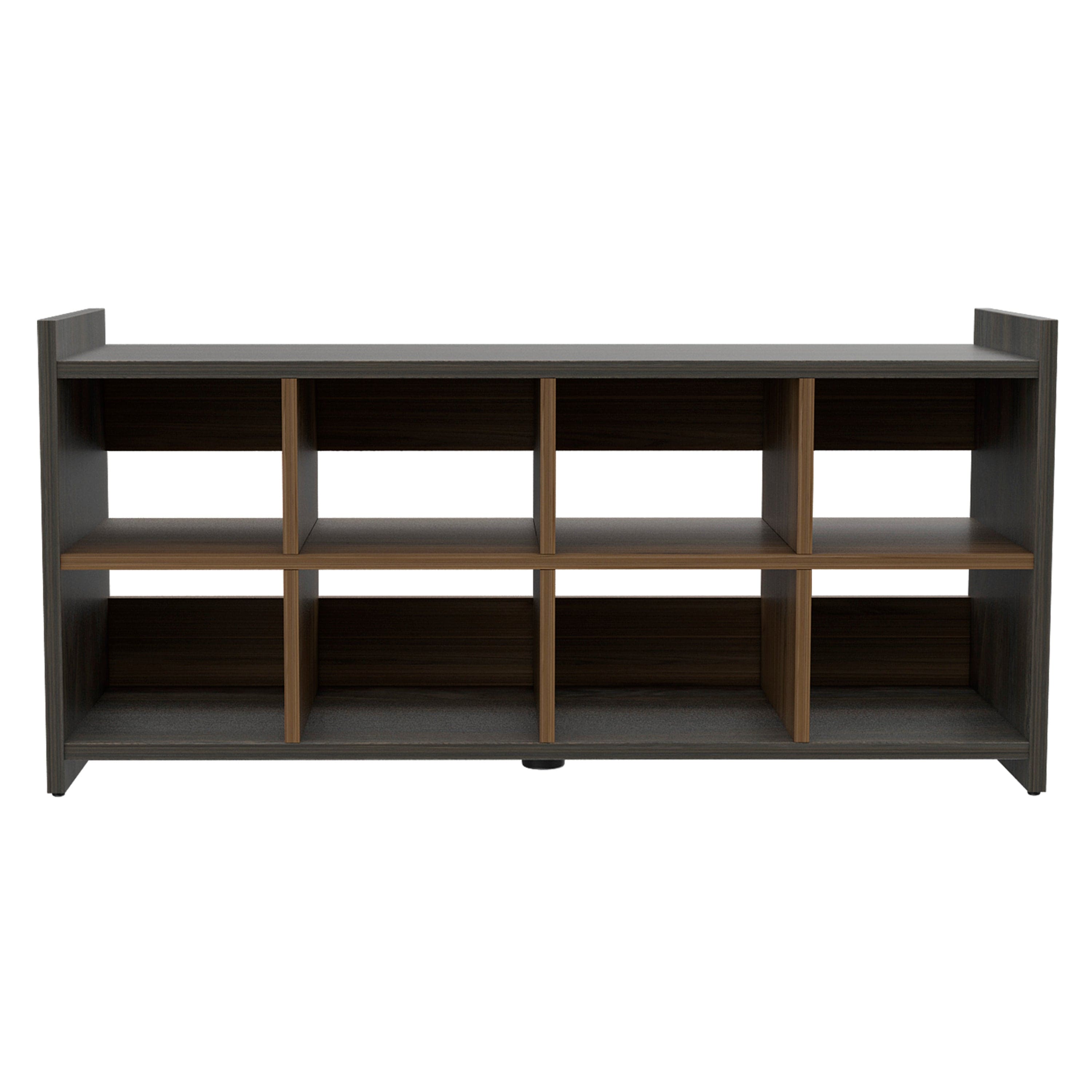 Entryway Storage Unit, Eight Shoe Capacity  -Espresso / Mahogany