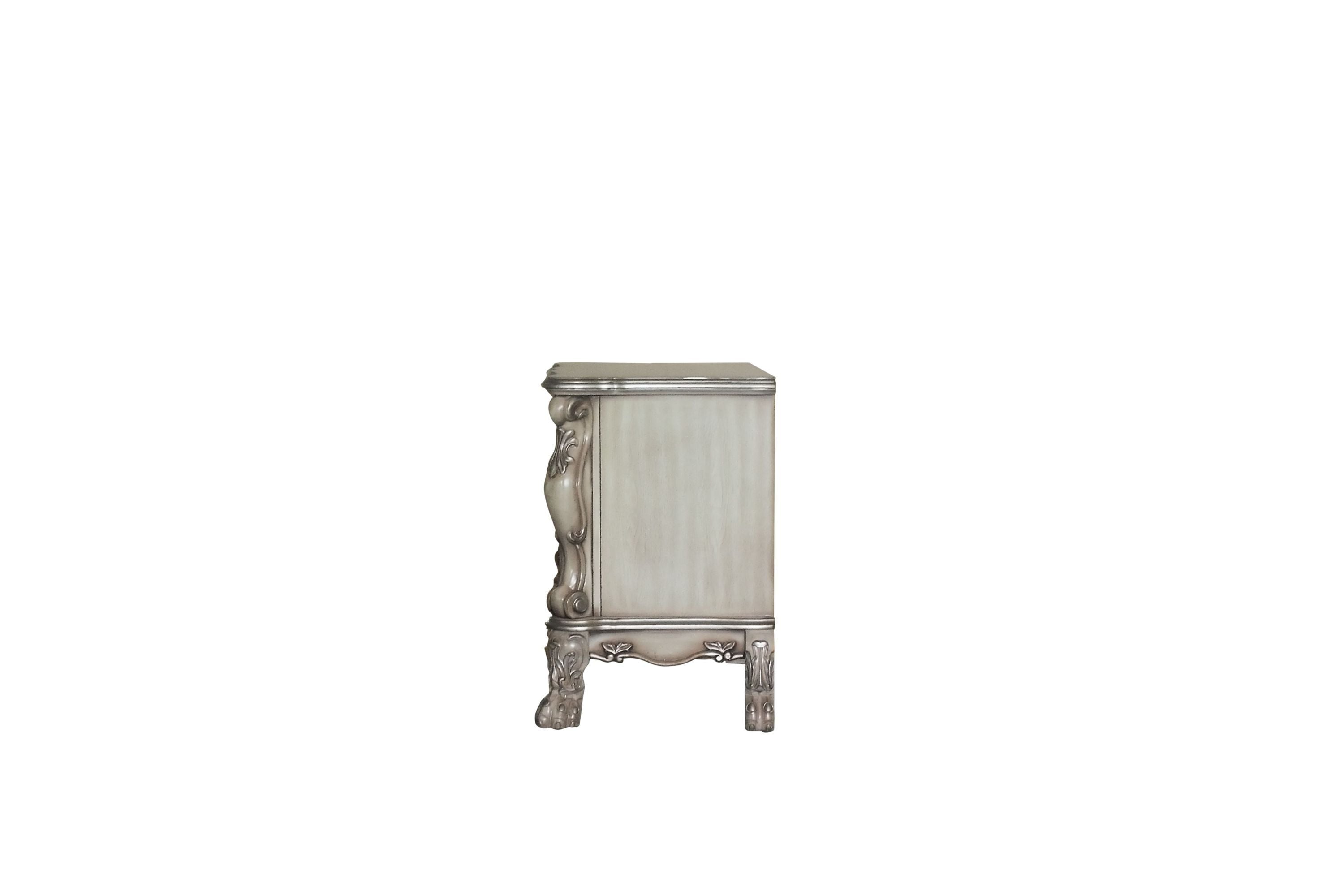 ACME Dresden Nightstand, Vintage Bone White 28173