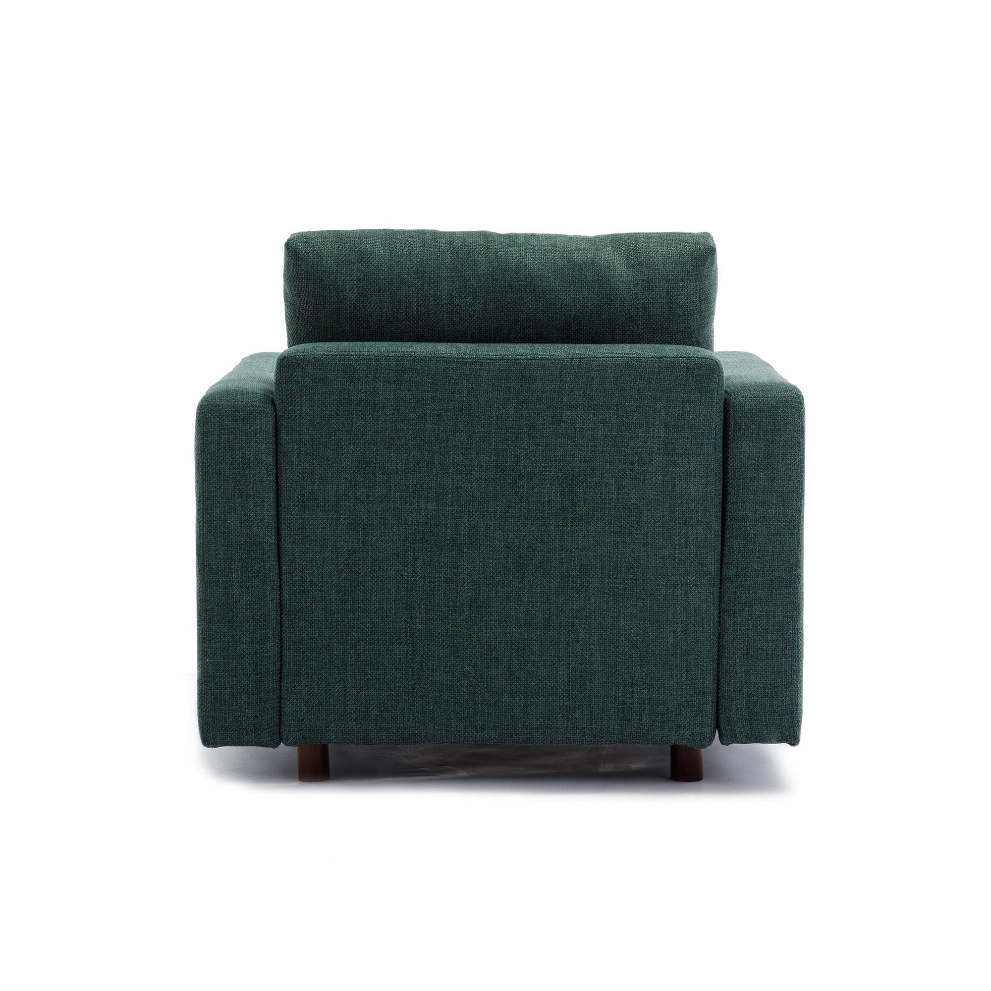 2 Seat Module Sectional Sofa Couch With 2 Ottoman for living room,Seat Cushion and Back Cushion Non-Removable and Non-Washable,Green