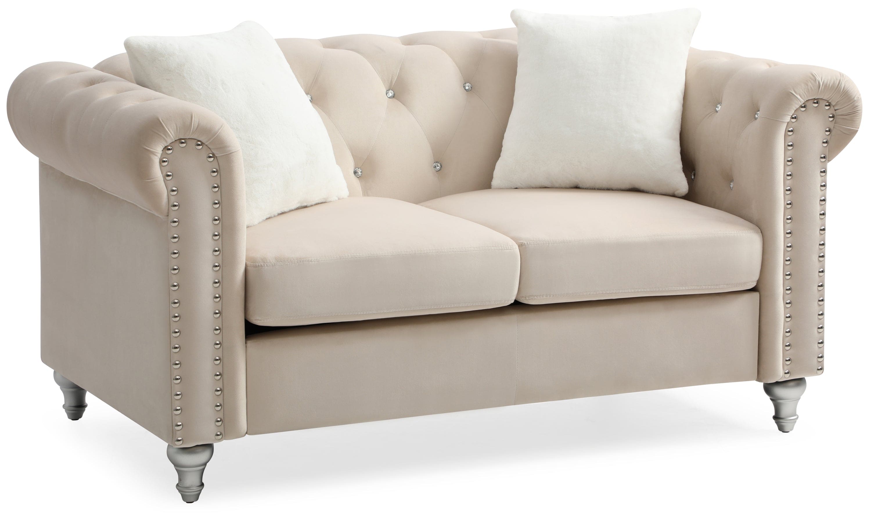 Glory Furniture Raisa G867A-L Loveseat , BEIGE