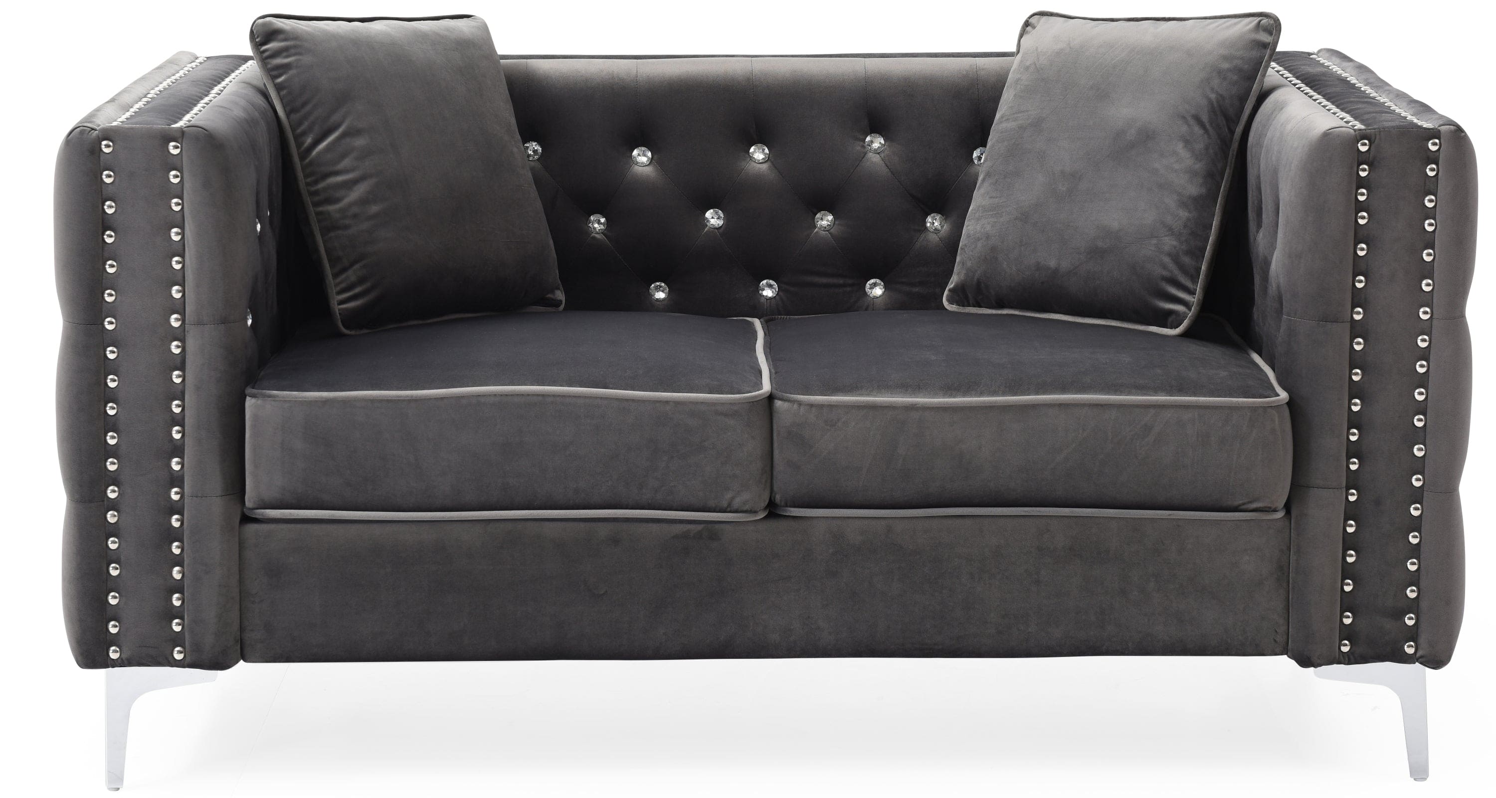 Glory Furniture Paige G822A-L Loveseat , GRAY