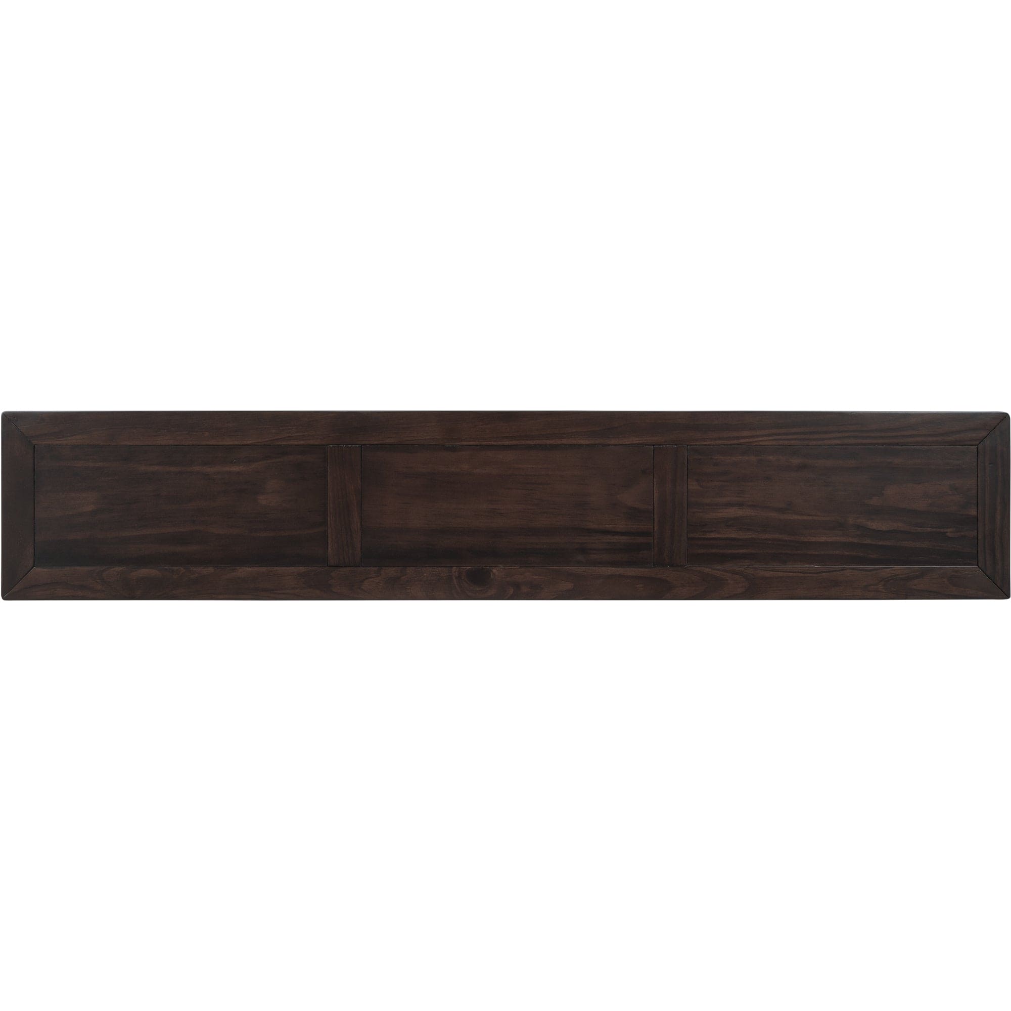 TREXM Rustic Entryway Console Table, 60" Long Sofa Table with two Different Size Drawers and Bottom Shelf for Storage (Espresso)