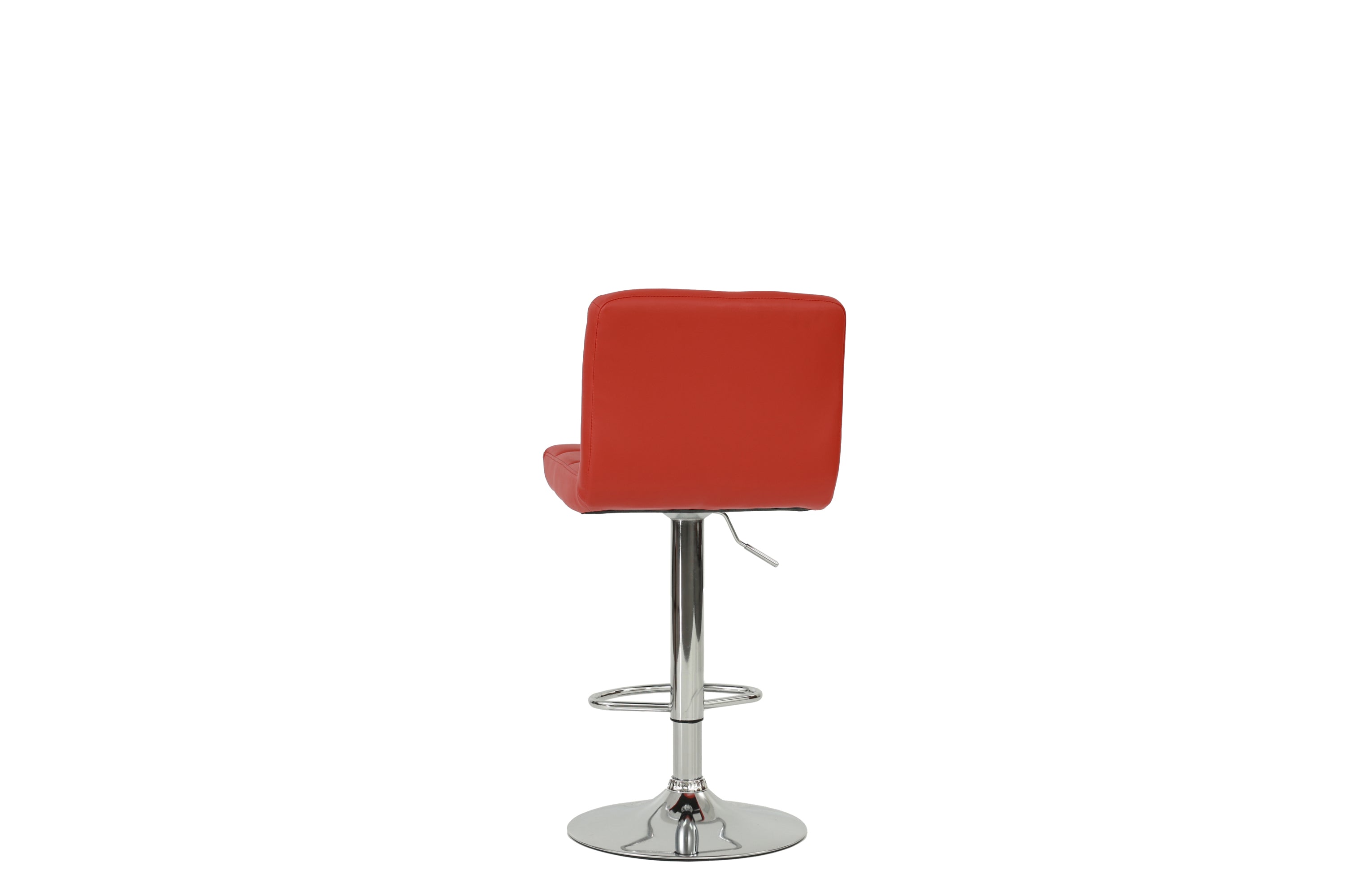 BAR STOOL in Red, Chrome