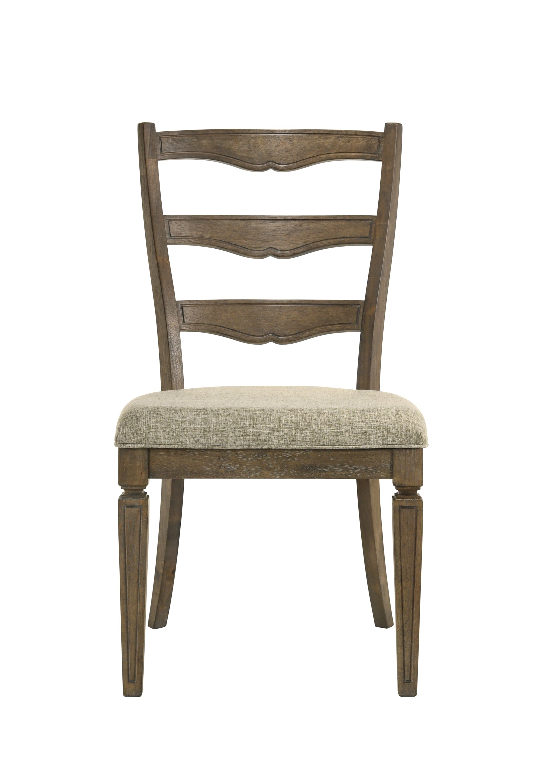 ACME Parfield Side Chair (Set-2), Fabric & Weathered Oak Finish DN01808