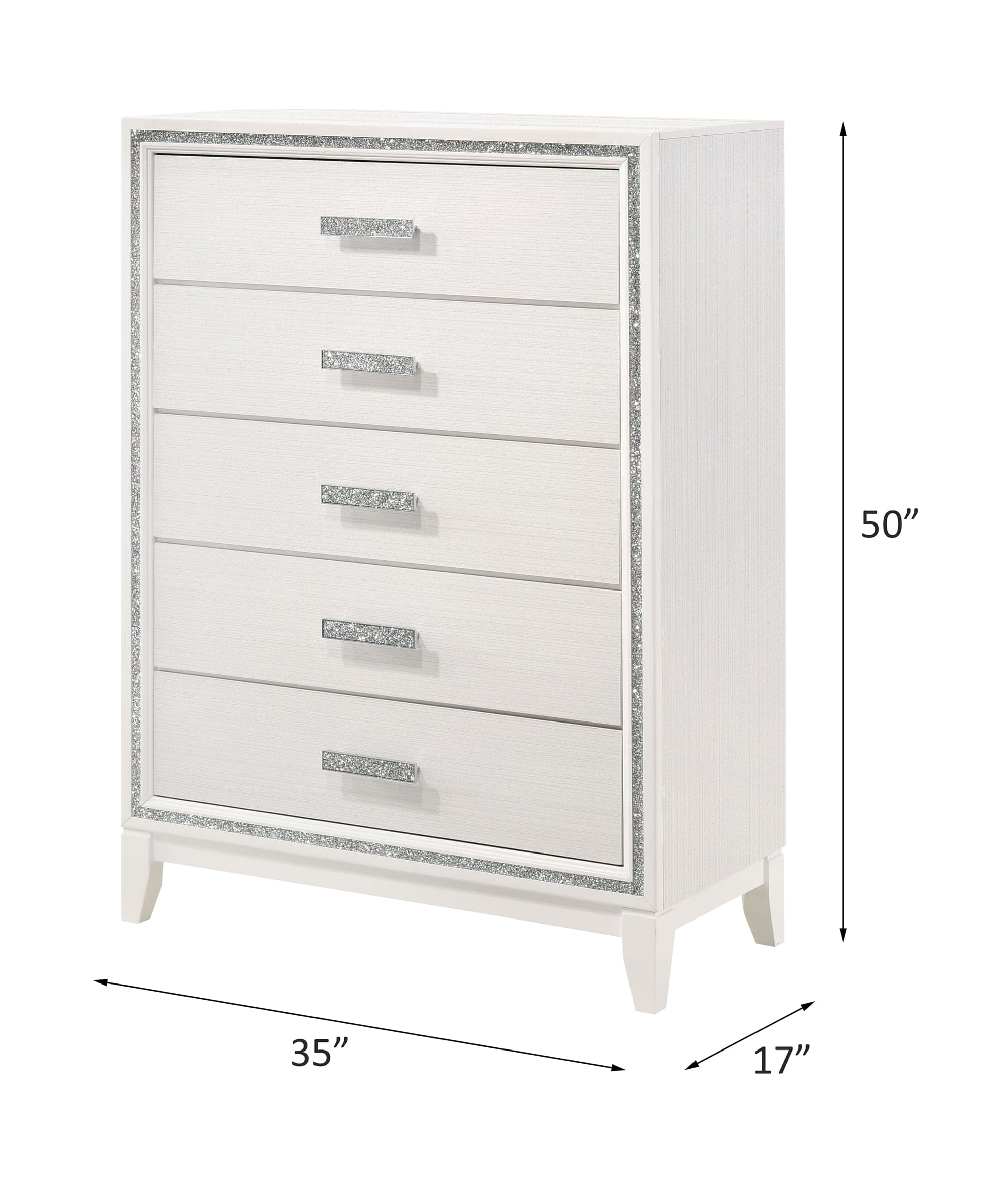 ACME Haiden Chest, White Finish 28456