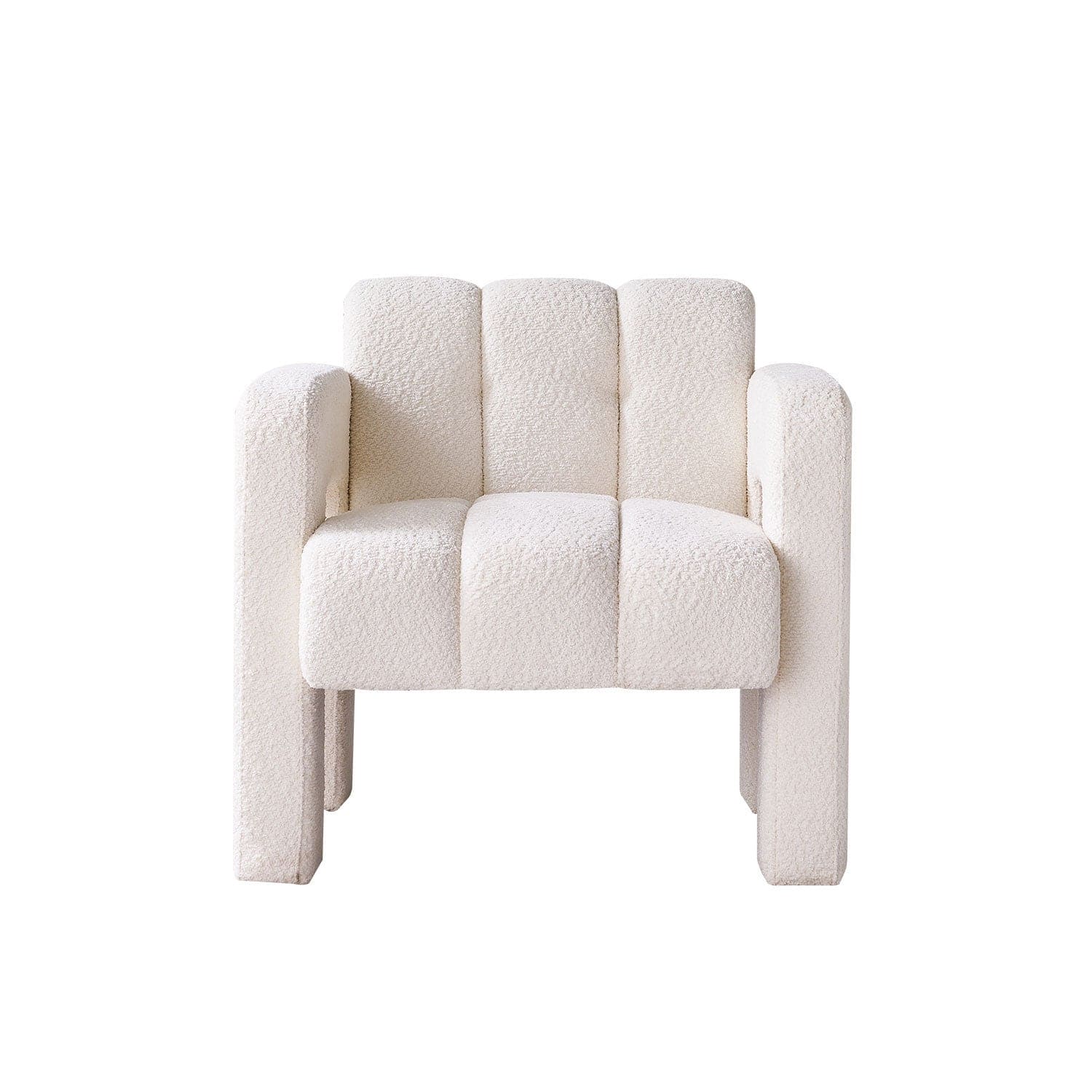 31.10" Wide Boucle Upholstered Accent Chair