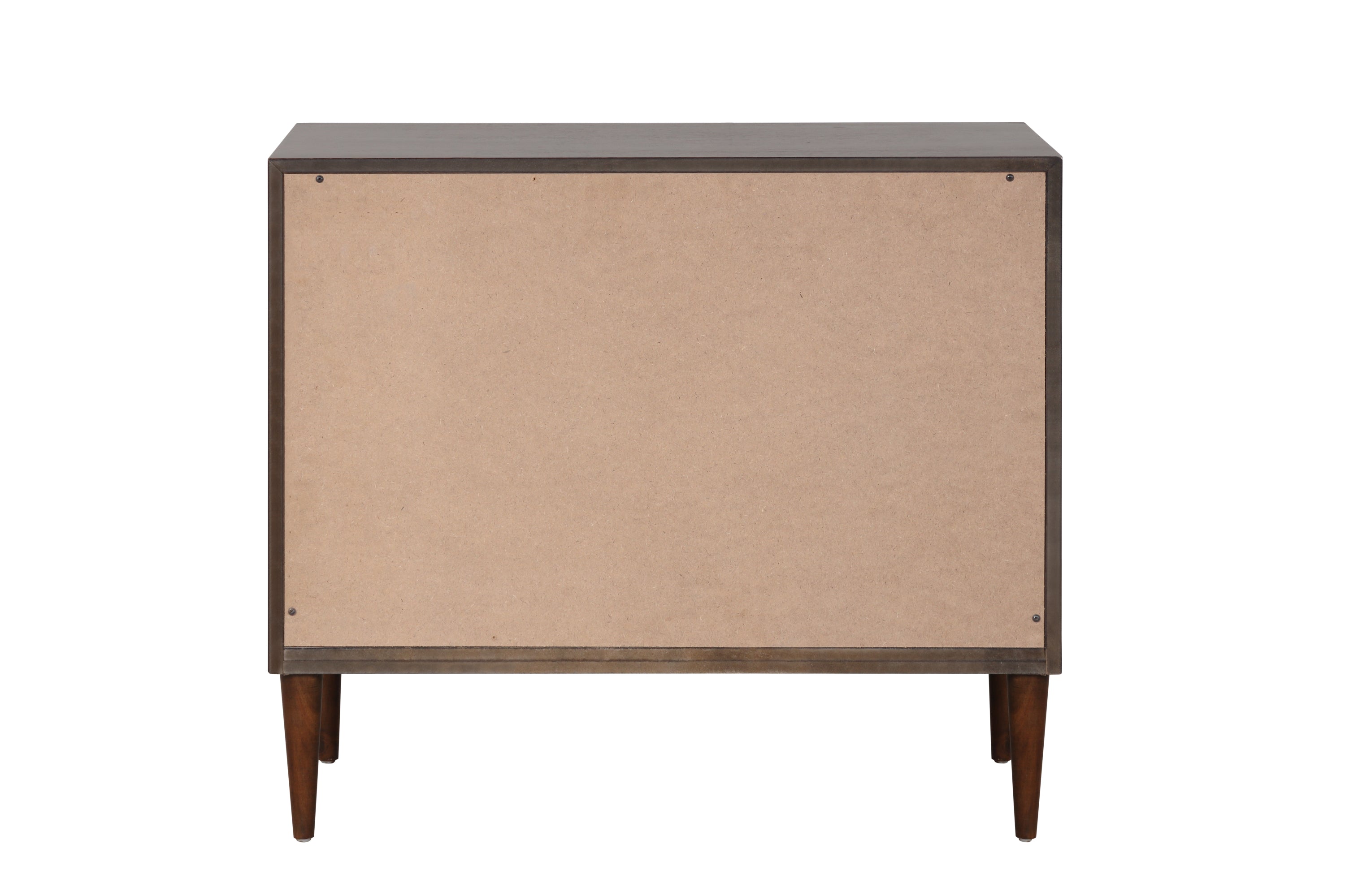 ACME Shimas Accent Table in Silver & Walnut Finish AC00393