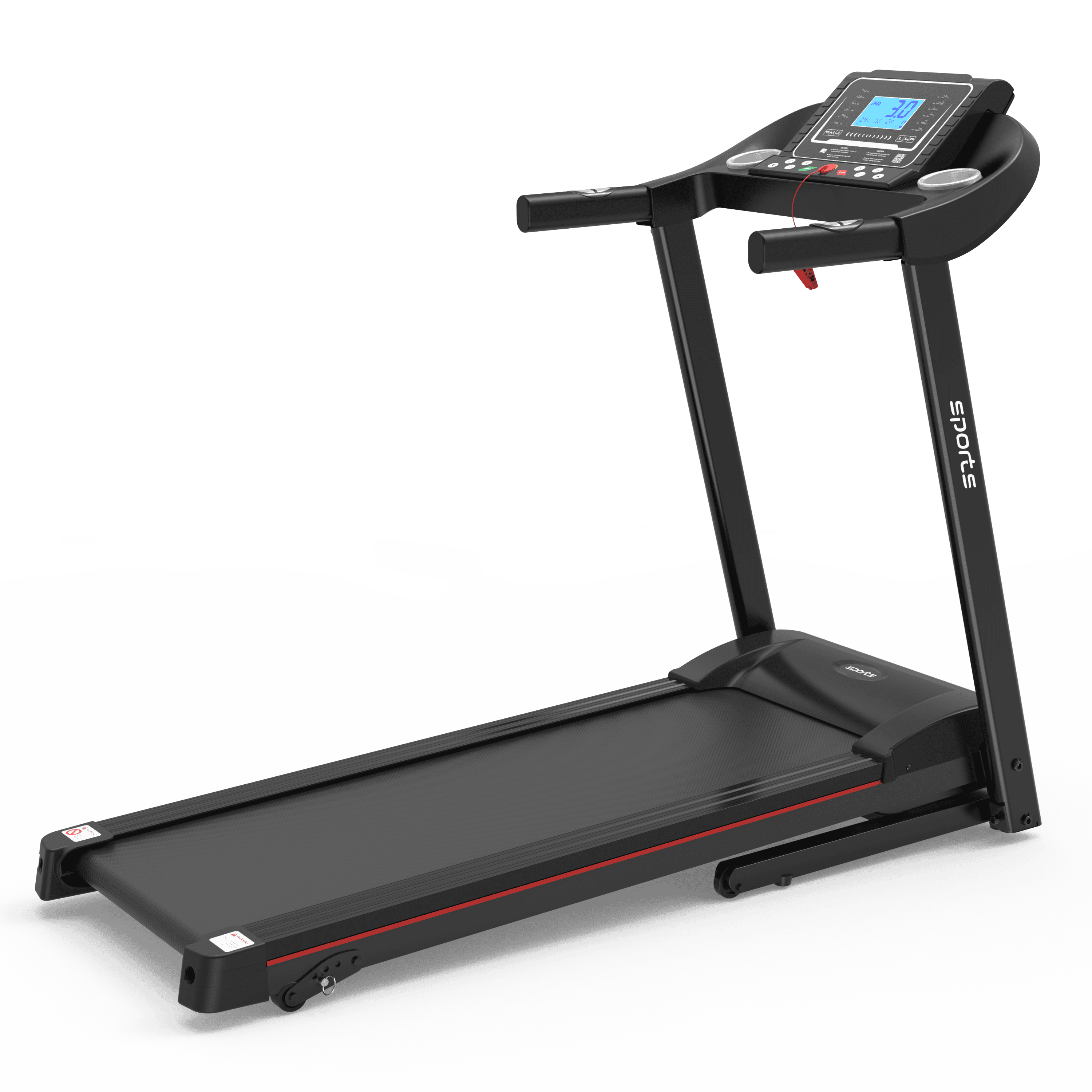 Fitshow App Home Foldable Treadmill with Incline, Folding Treadmill for Home Workout, Electric Walking Treadmill Machine 5" LCD Screen 250 LB Capacity Bluetooth Music