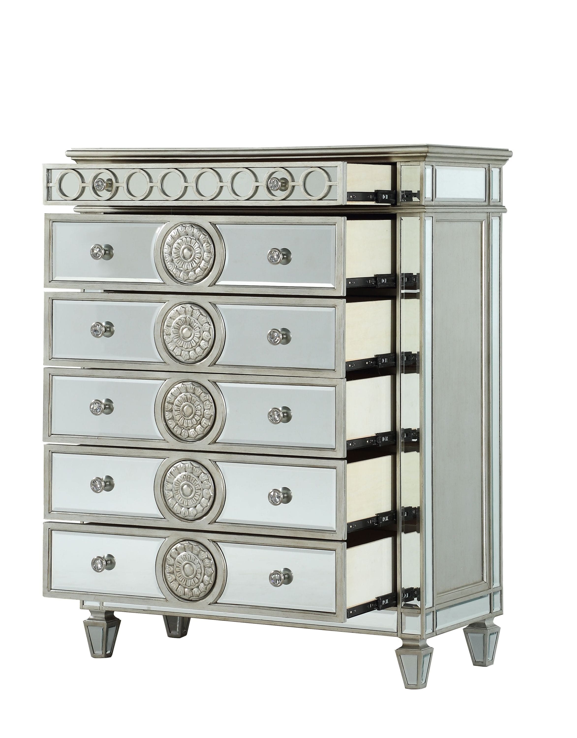 ACME Varian Chest in Mirrored 26156