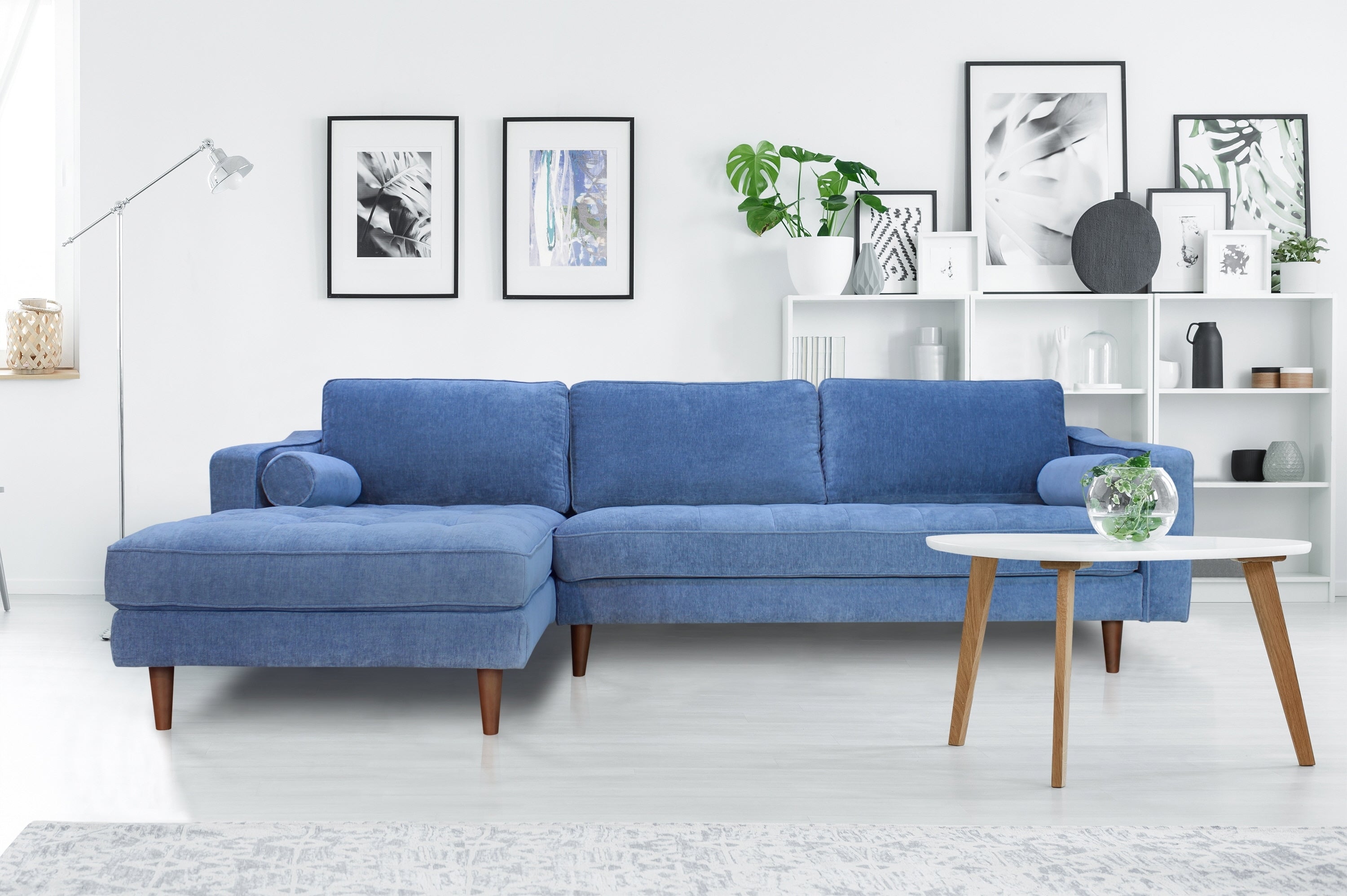 ANDERSON LAF SECTIONAL - DENIM BLUE