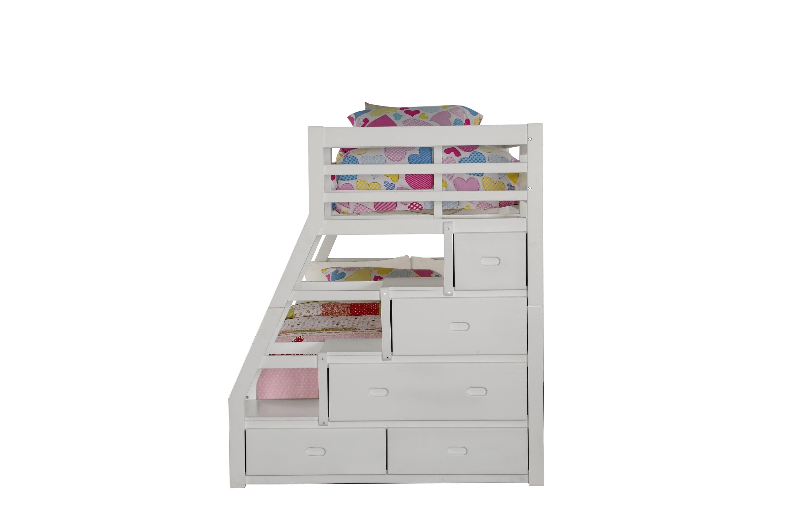 ACME Jason Bunk Bed (Twin/Full) in White 37105