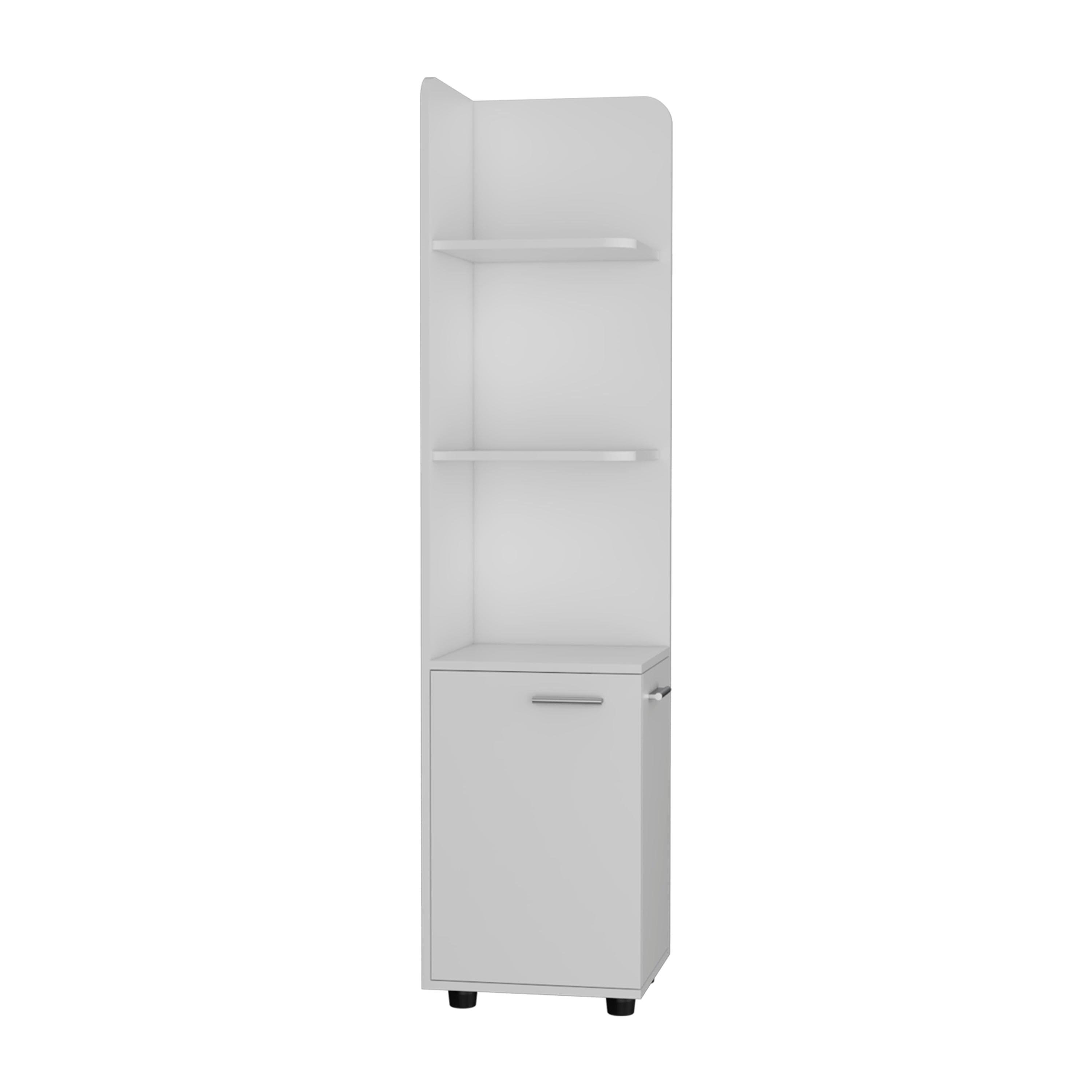 Freestanding cabinet Kairatu, One Drawer, White Finish