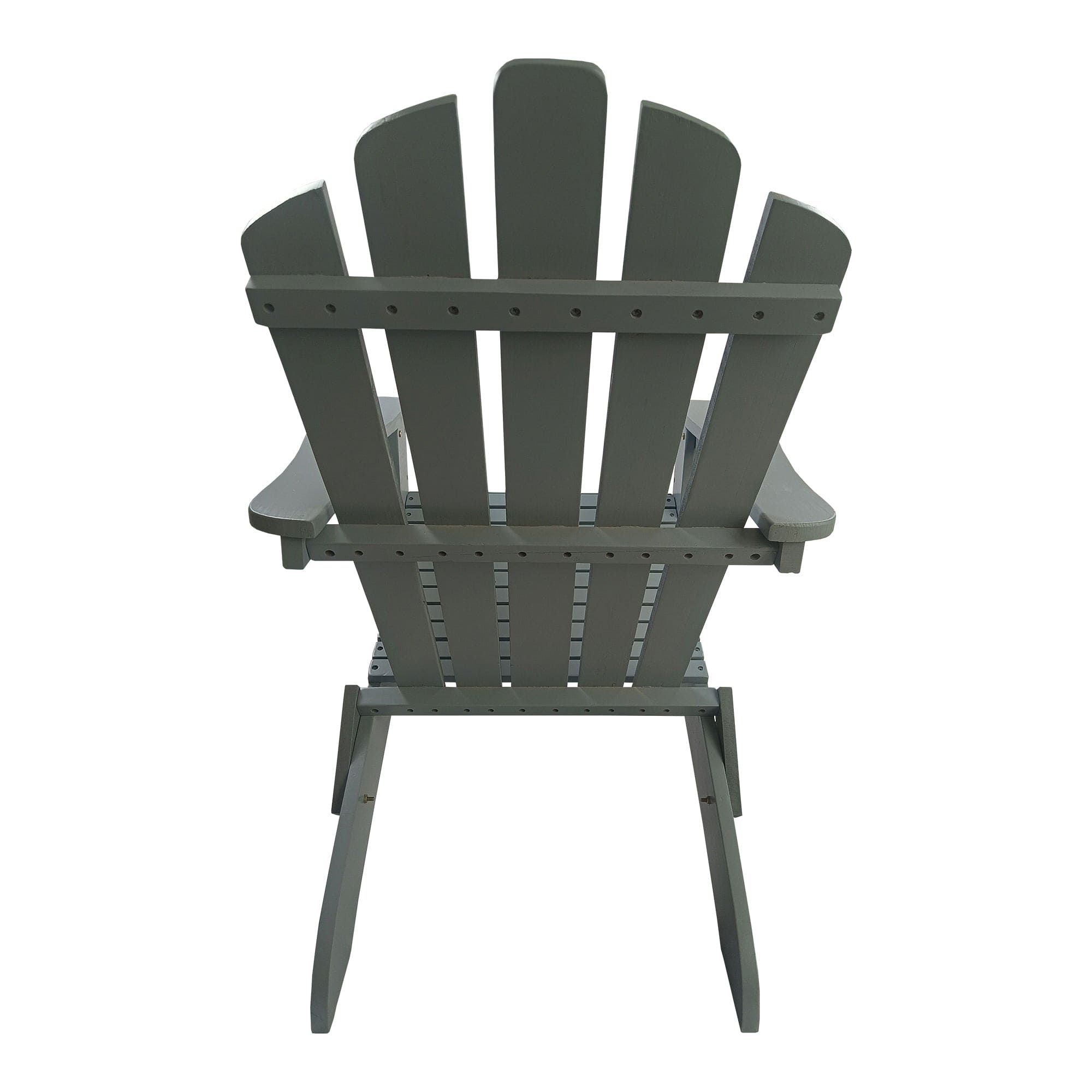 Outdoor or indoor Wood Adirondack chair, foldable, grey