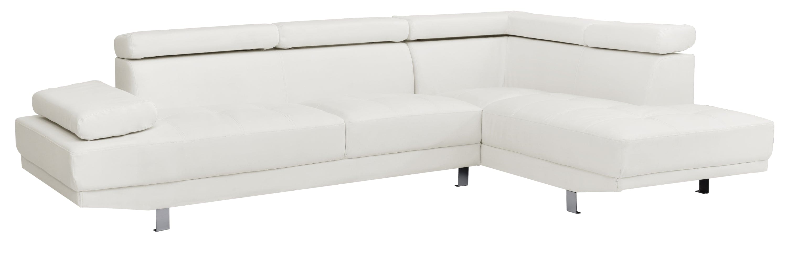 Glory Furniture Riveredge G449-SC Sectional  ( 2 Boxes) , WHITE